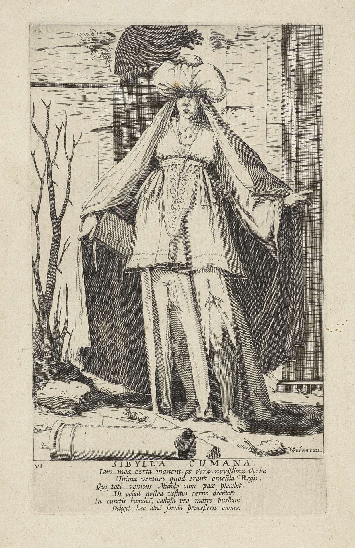 Cimmerische Sibille by Christoffel van Sichem I