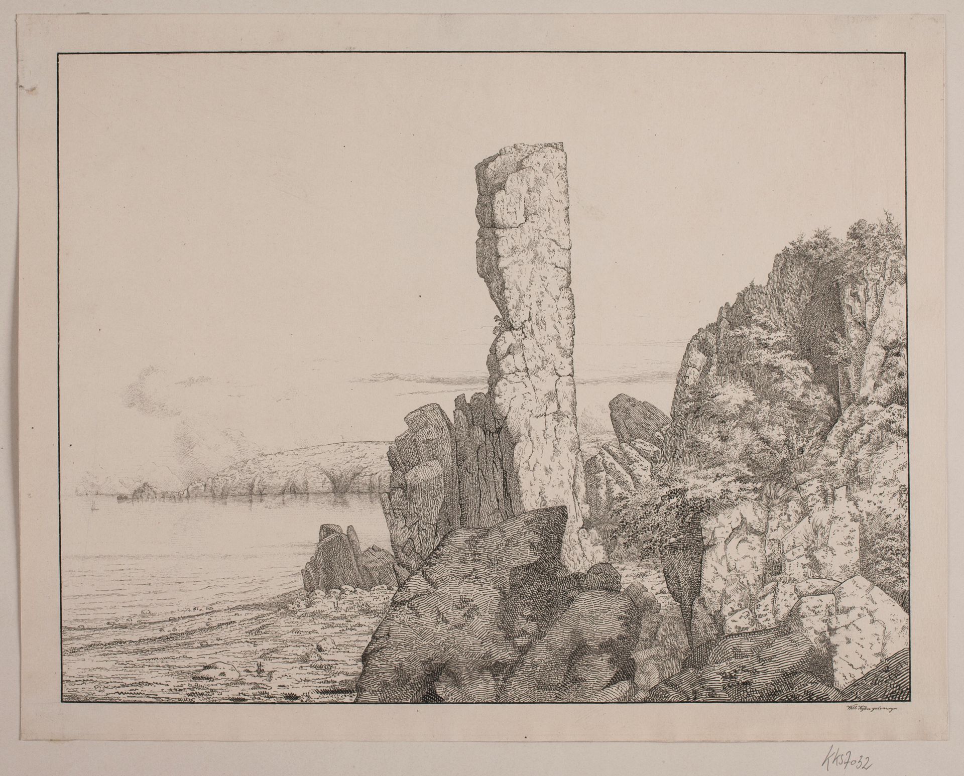 Klippekyst på Bornholm by Vilhelm Kyhn