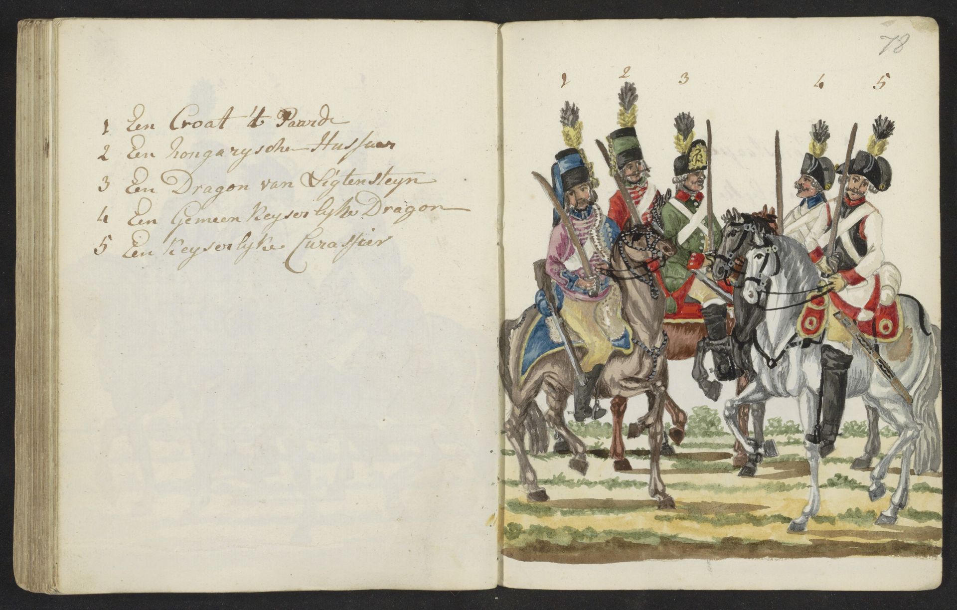 Uniformen van buitenlandse cavalerie by S.G. Casten