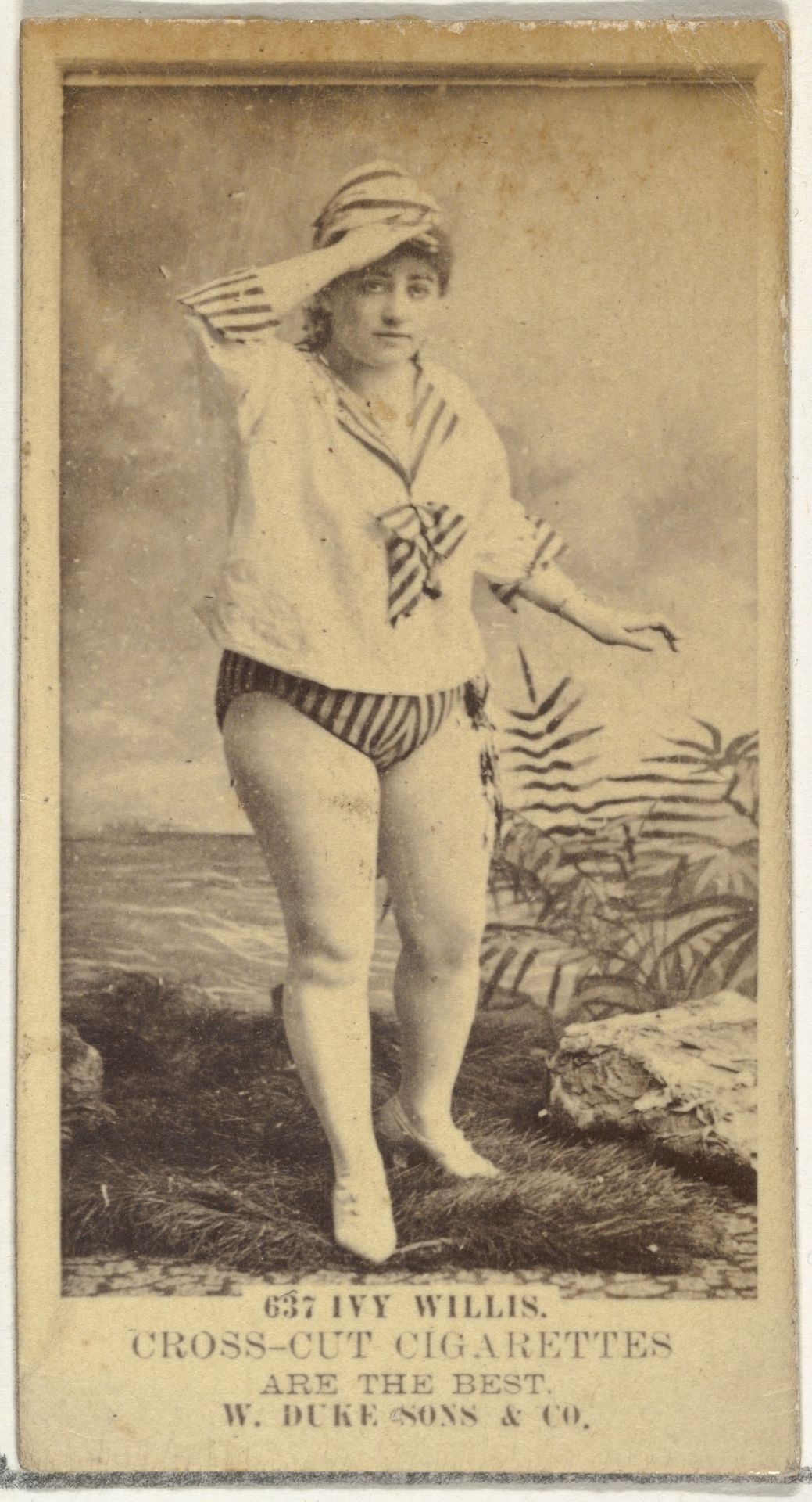 Card Number 637, Ivy Willis, from the Actors and Actresses series (N145-3) issued by Duke Sons & Co. to promote Cross Cut Cigarettes by W. Duke, Sons & Co.