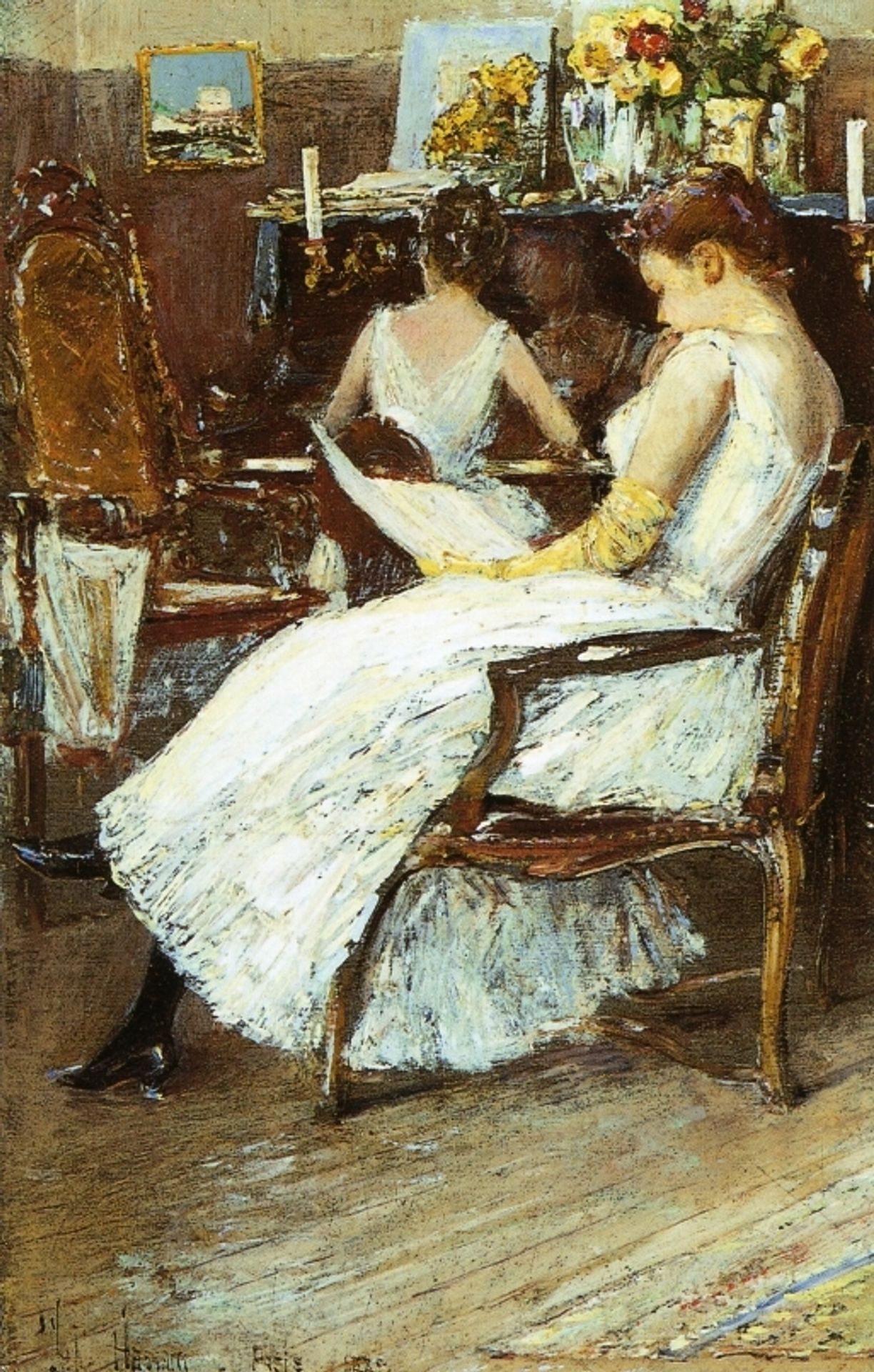 Mrs. Hassam and Her Sister by Childe Hassam