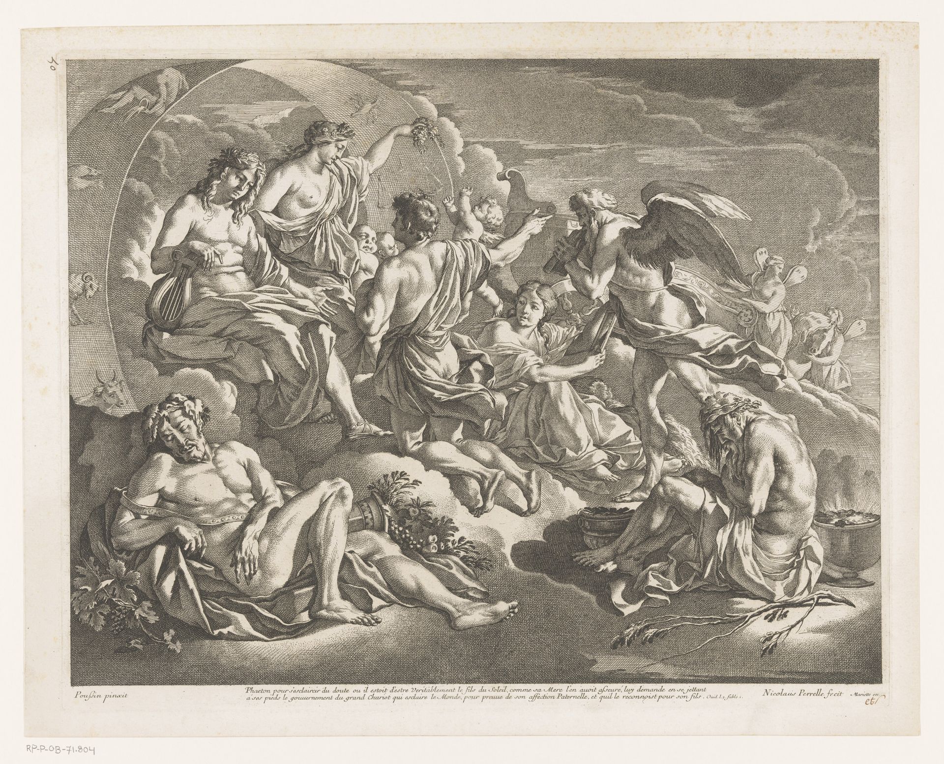 Phaeton vraagt Apollo om de zonnewagen by Nicolas Perelle
