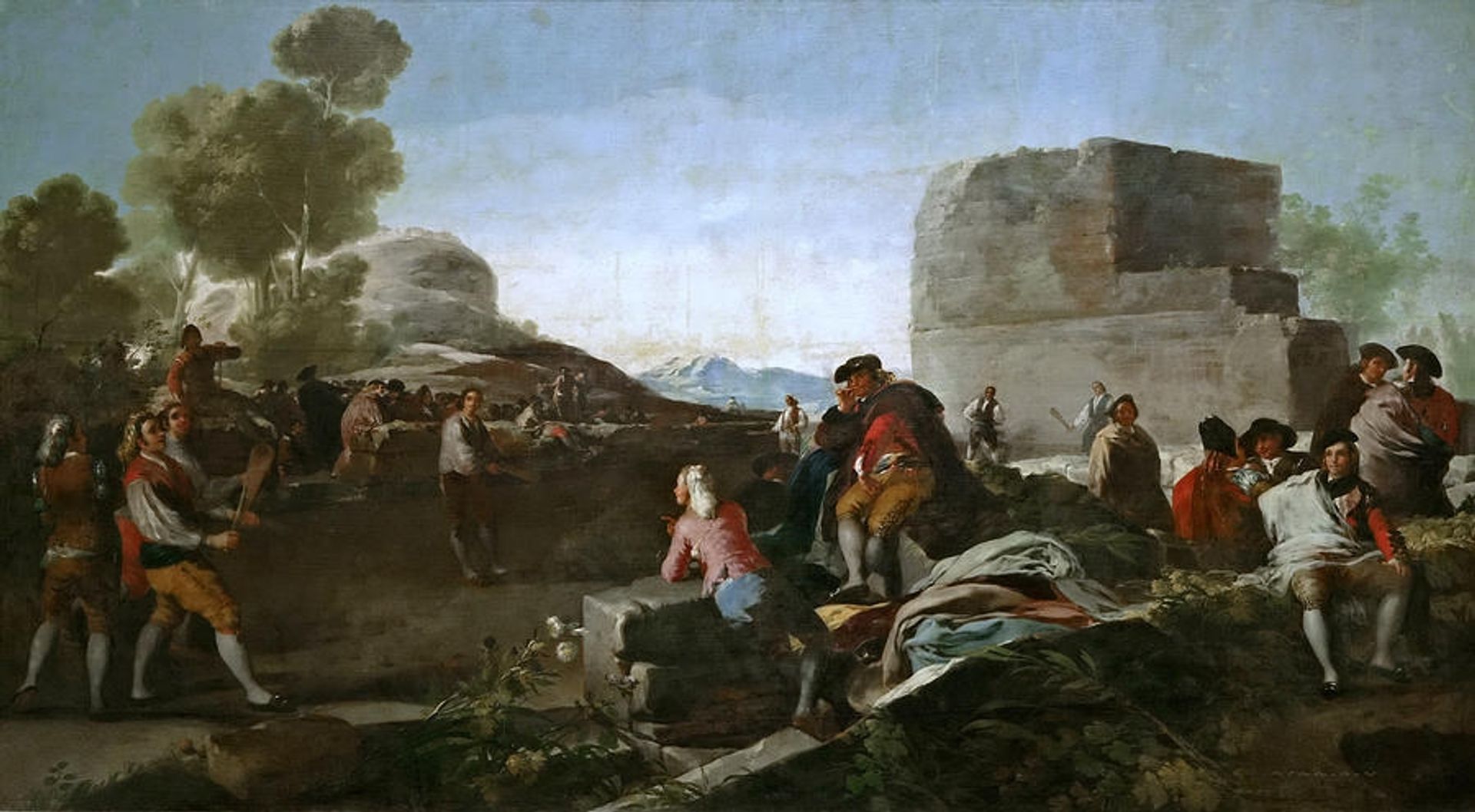 The Game of Pelota by Francisco de Goya