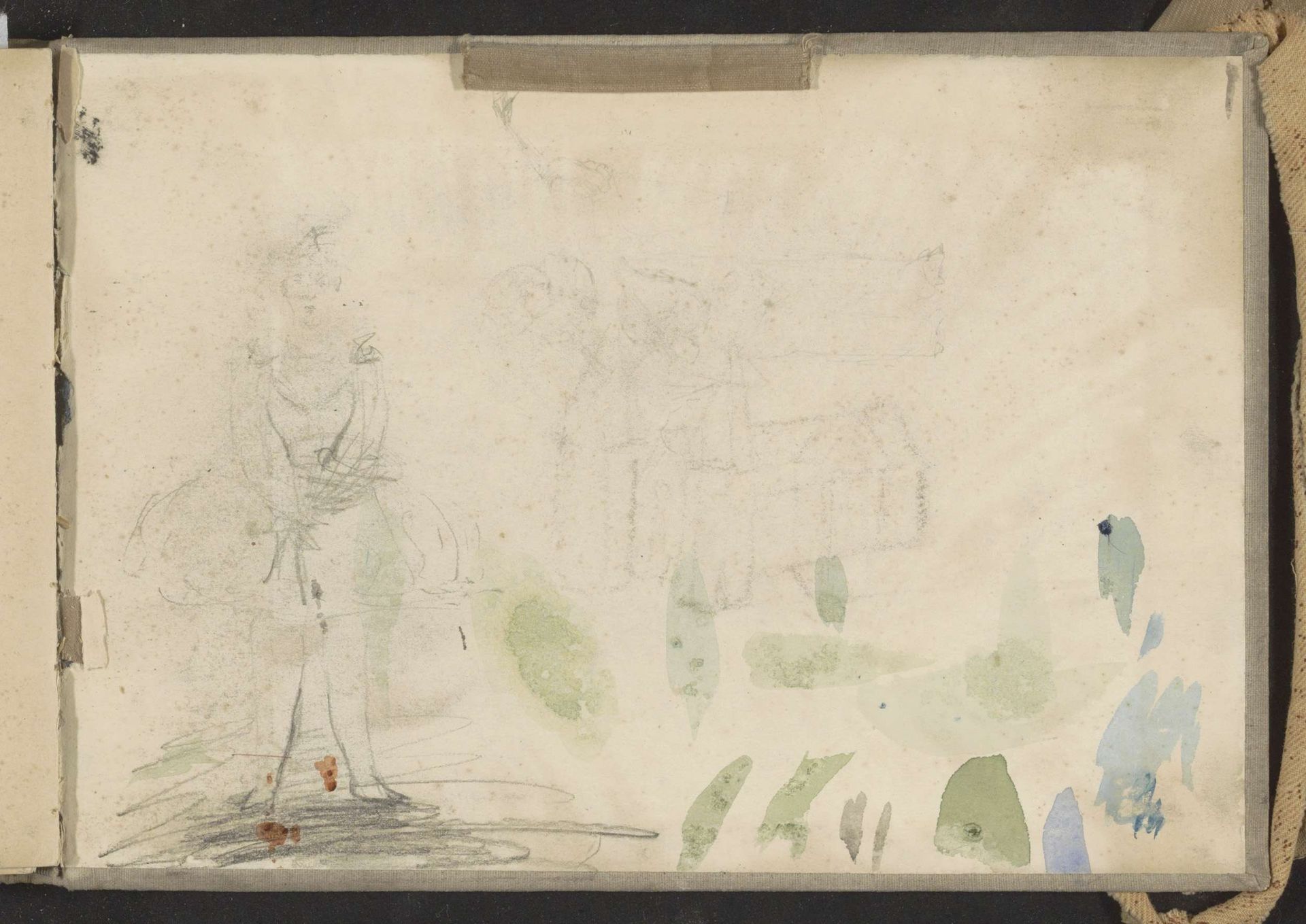 Kasteel en figuren by Johanna van de Kamer