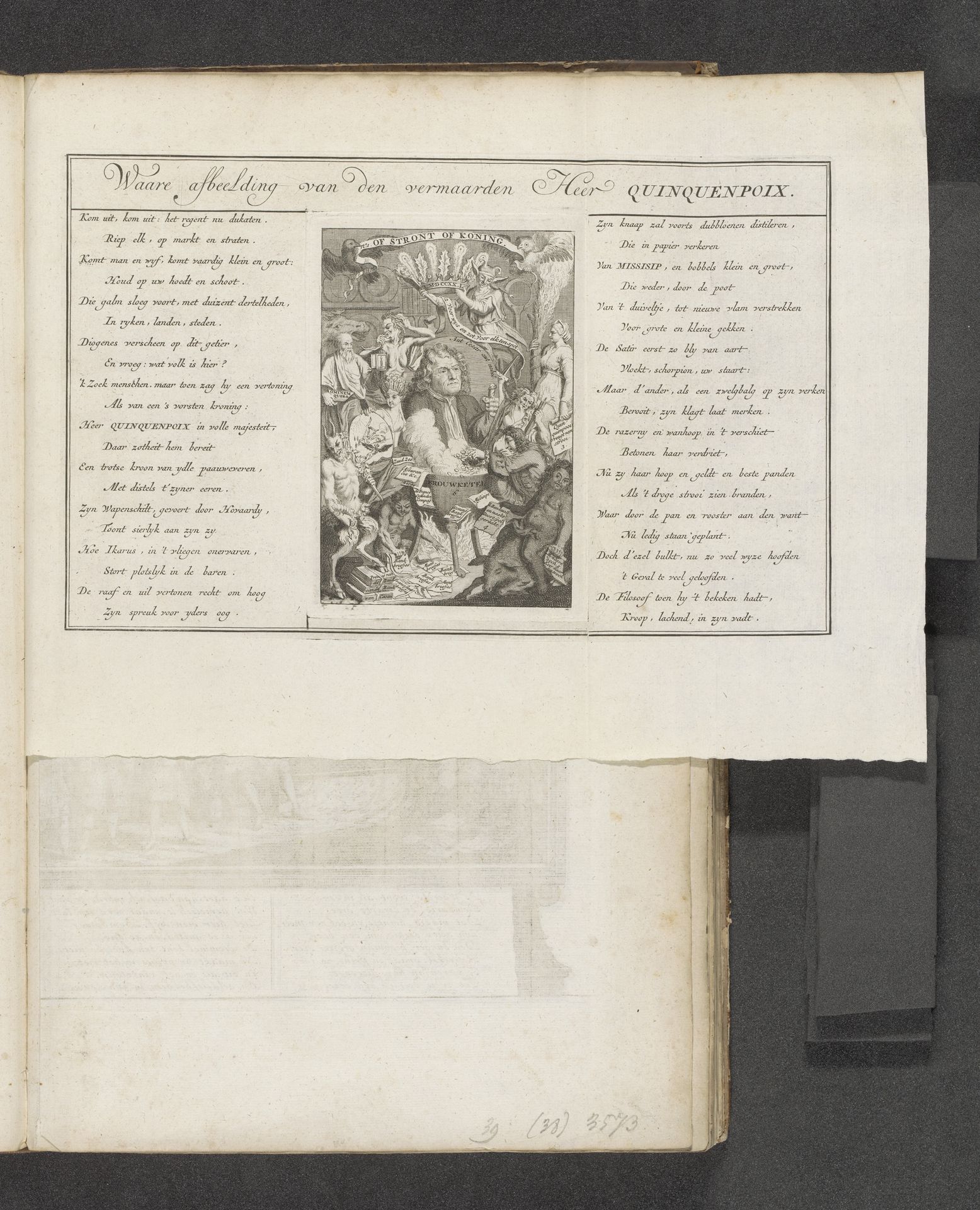 Ware afbeelding van de heer Quinquempoix, 1720 by Anonymous