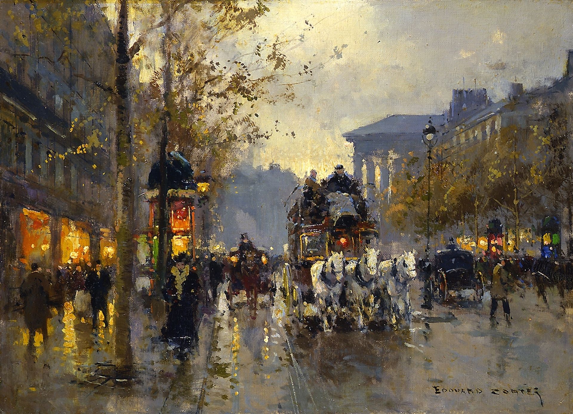 Boulevard de la Madeleine by Edouard Cortes