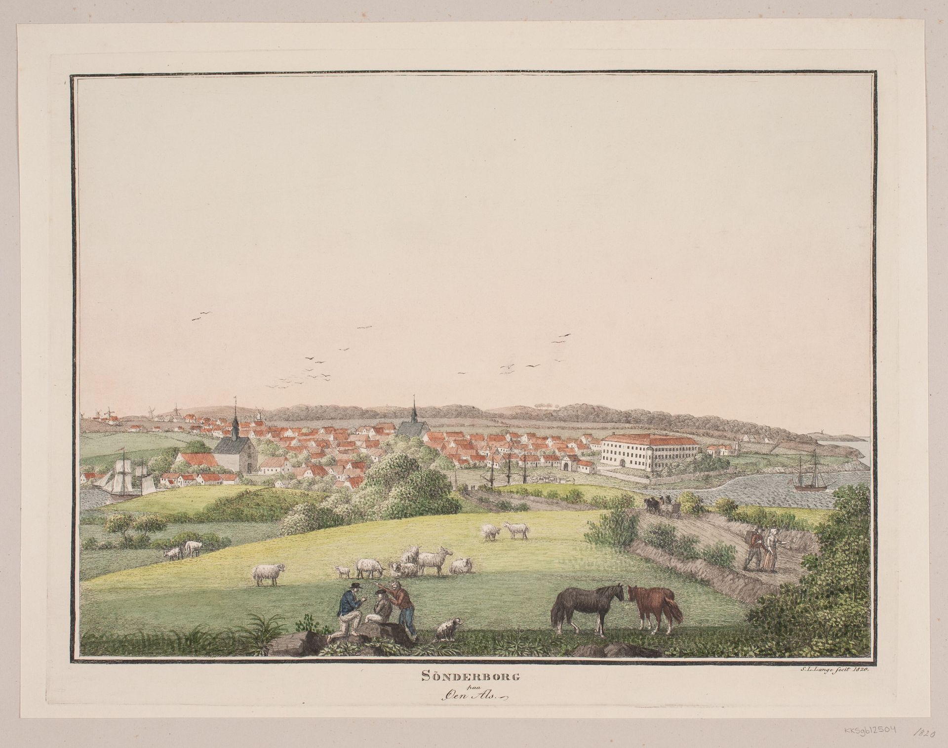 Sønderborg på øen Als by Søren L. Lange