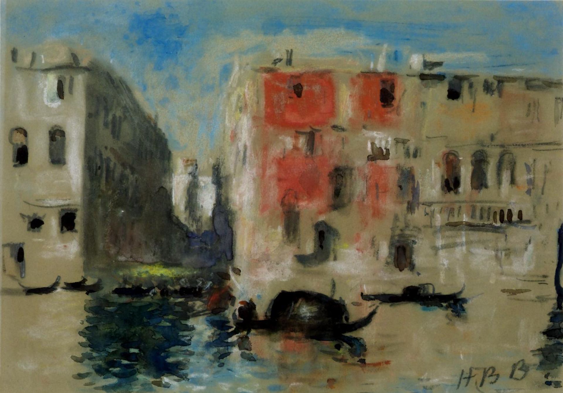 Canal in Venice by Hercules Brabazon Brabazon