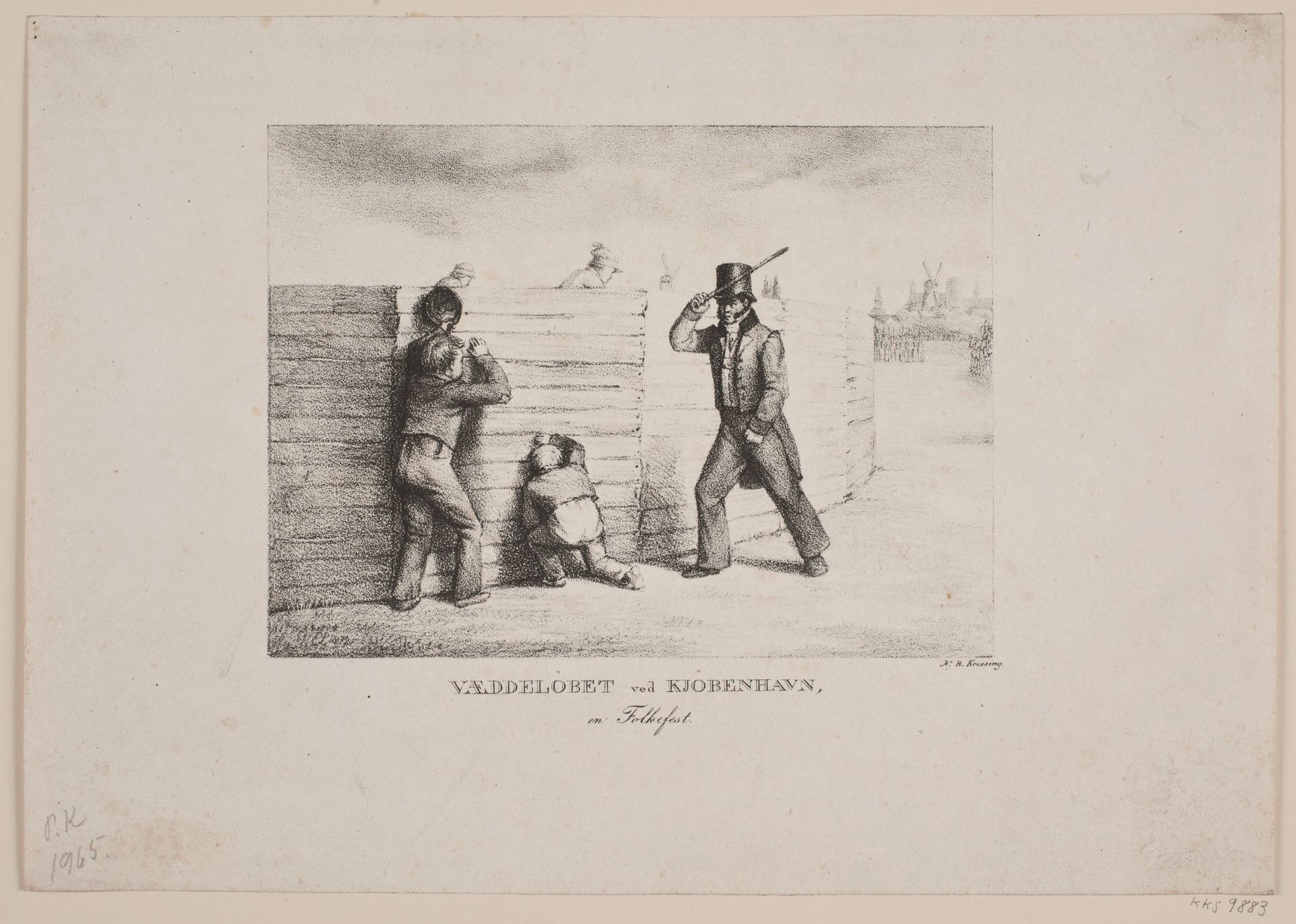 Væddeløbet ved København, en folkefest by N.B. Krossing