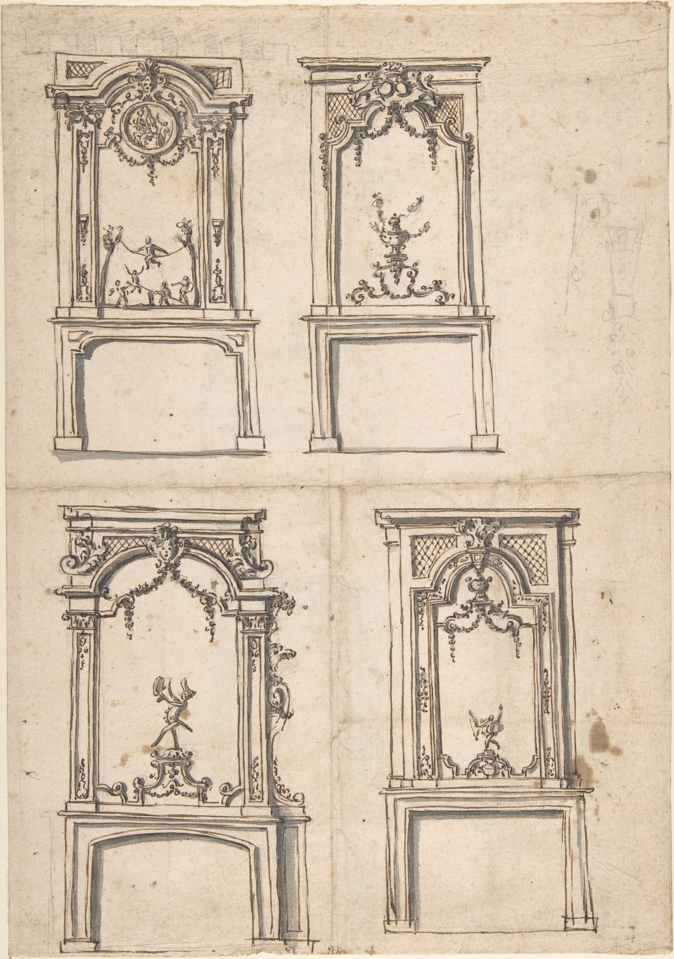 Designs for Overmantles by Anonymous