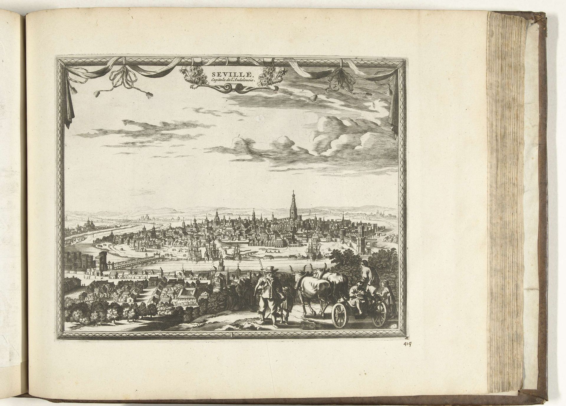 Gezicht op Sevilla, 1726 by Anonymous