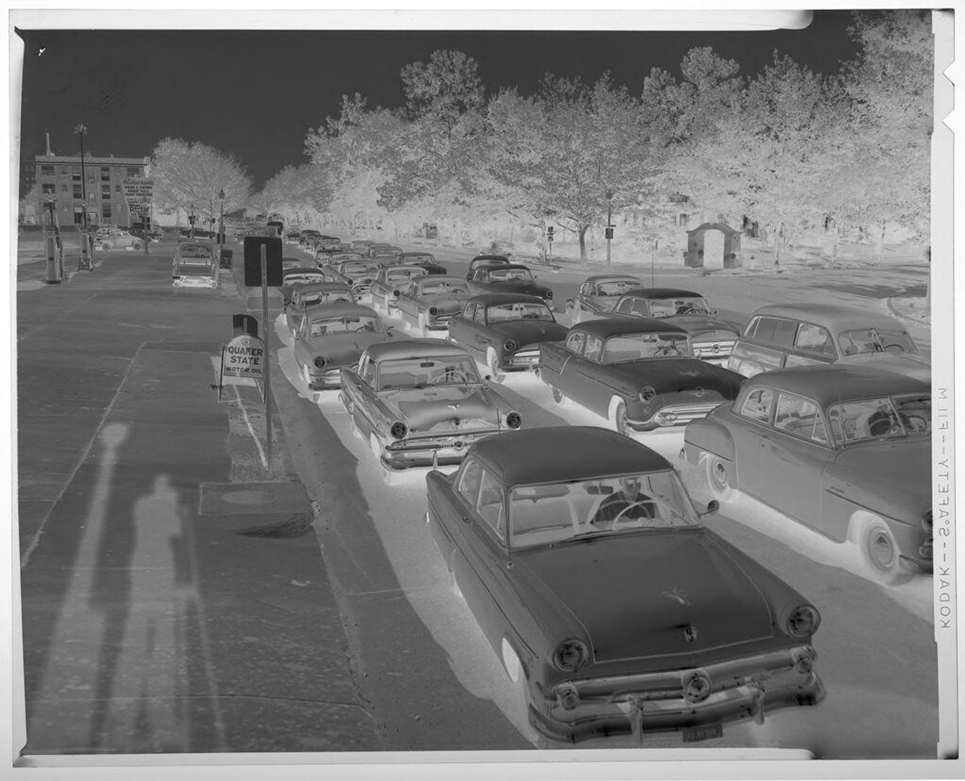 Untitled (many cars in traffic jam) by Jack Gould