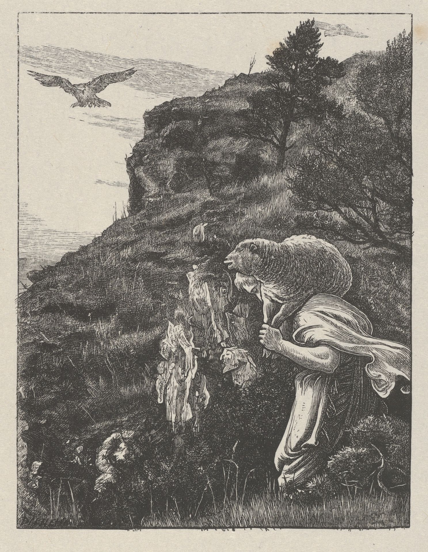 The Lost Sheep (The Parables of Our Lord and Saviour Jesus Christ) by Sir John Everett Millais