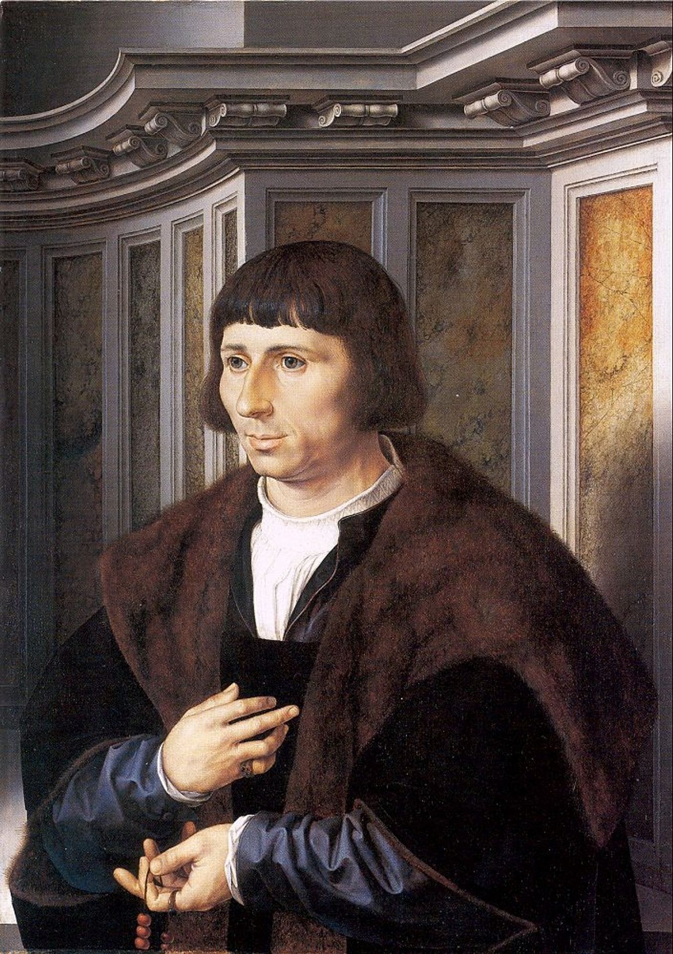 A Man with a Rosary by Mabuse