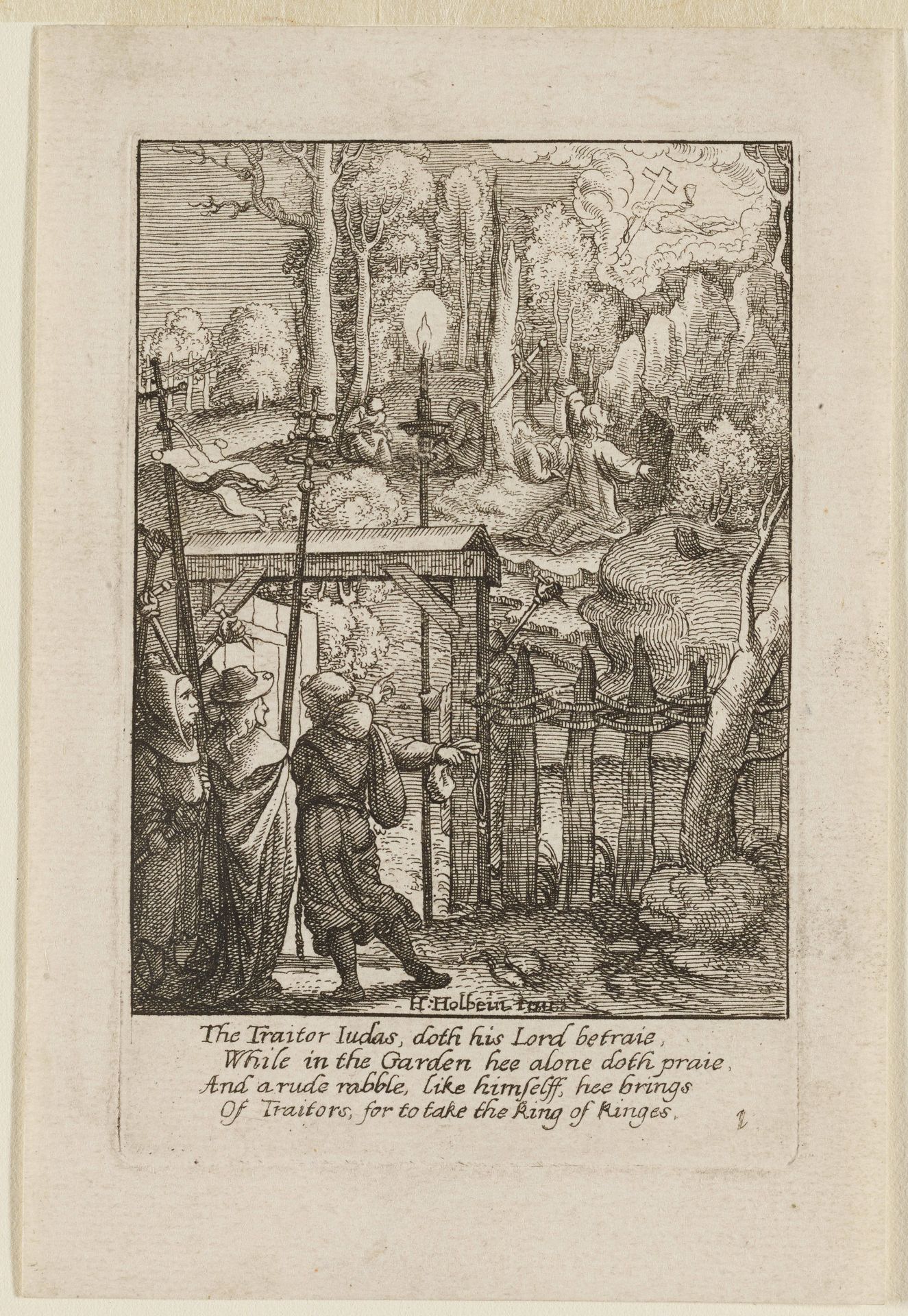 Christ on the Mount of Olives by Wenceslaus Hollar