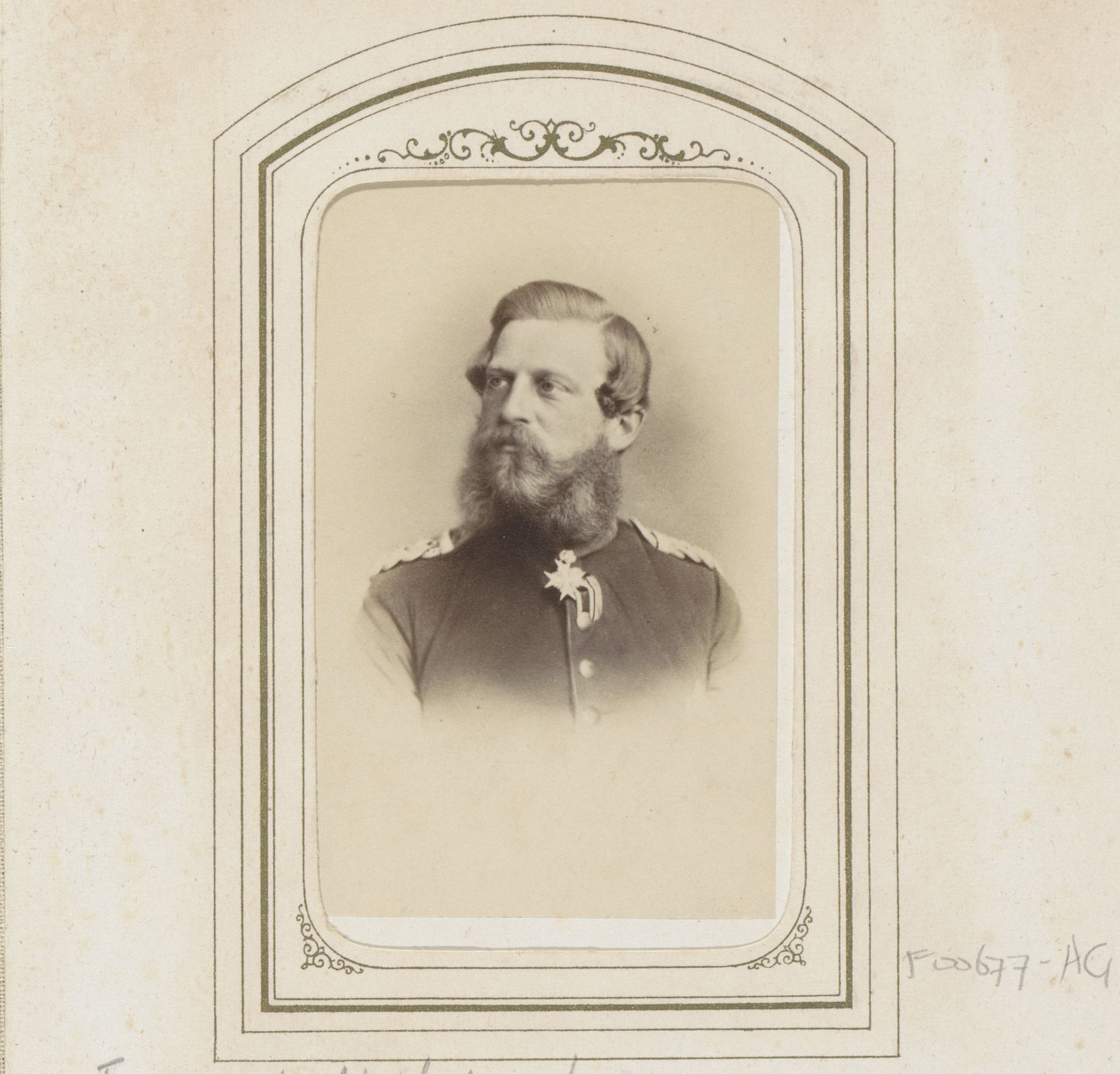 Portret van Frederik III, keizer van het Duitse Rijk en koning van Pruisen by Carl Krause