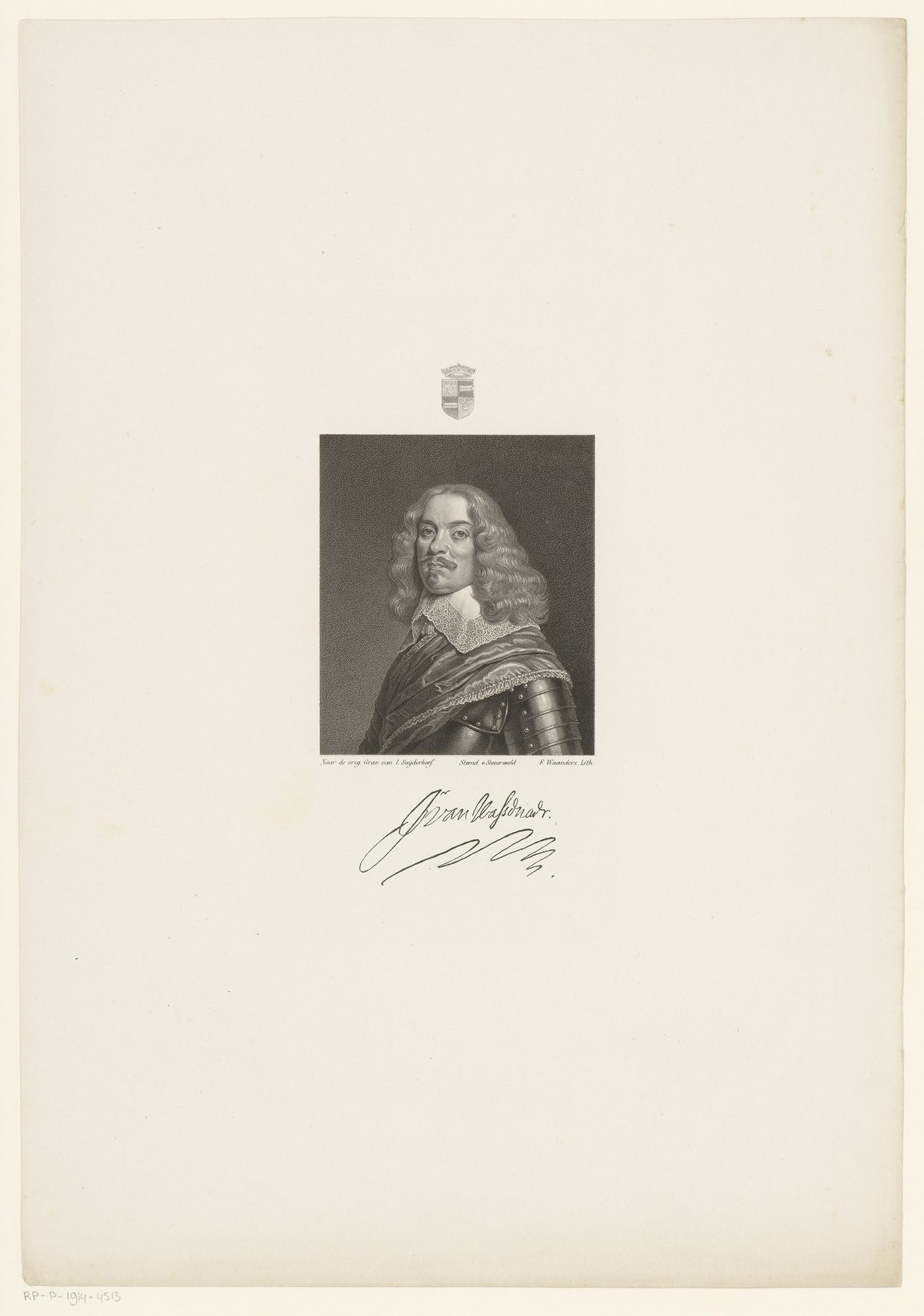 Portret van Jacob van Wassenaer heer van Obdam by Franciscus Bernardus Waanders