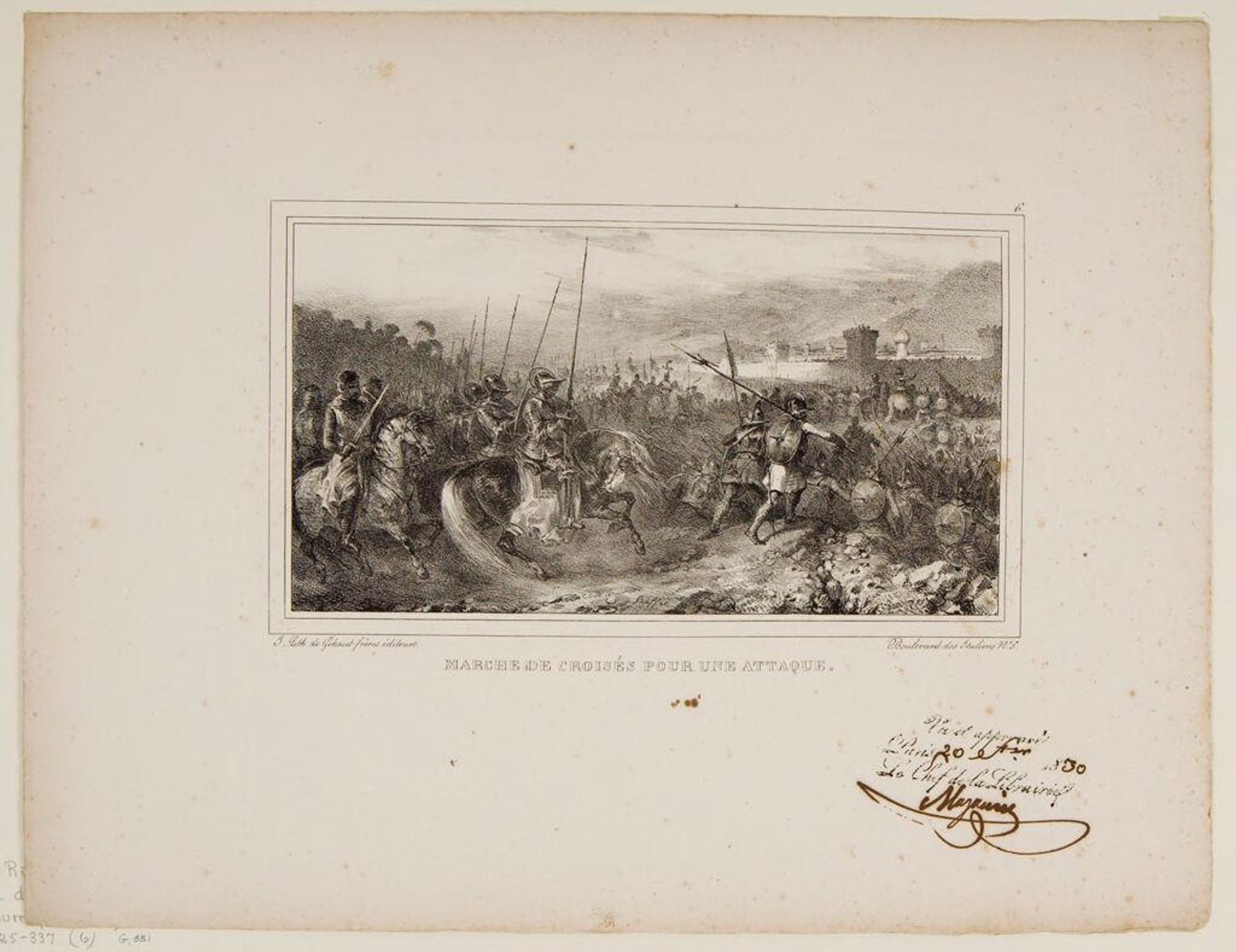 March of the Crusaders for an Attack by Auguste Raffet