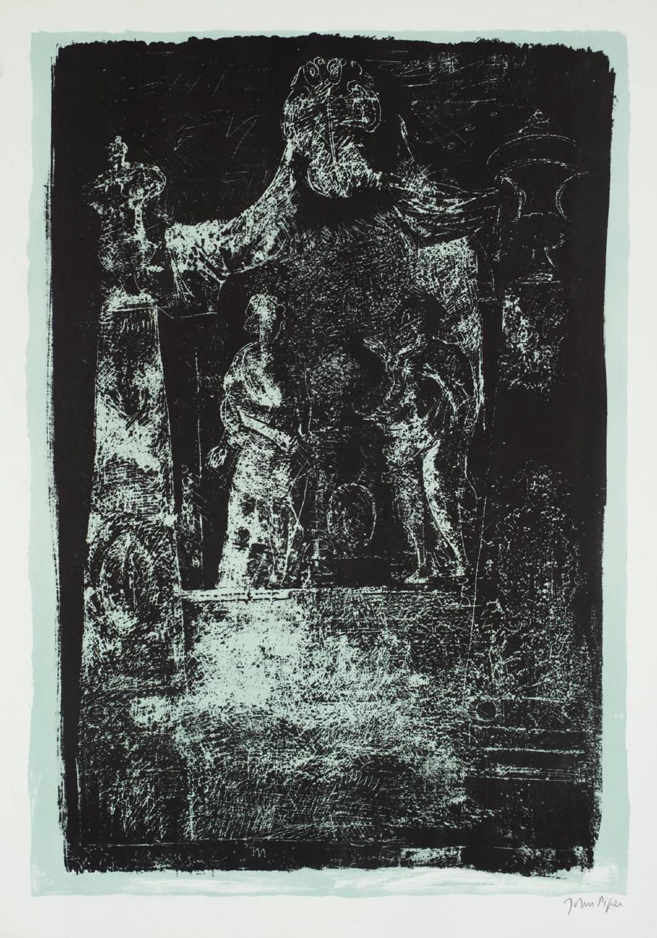 5. Exton, Rutland: Monument by Grinling Gibbons, 1686 by John Piper