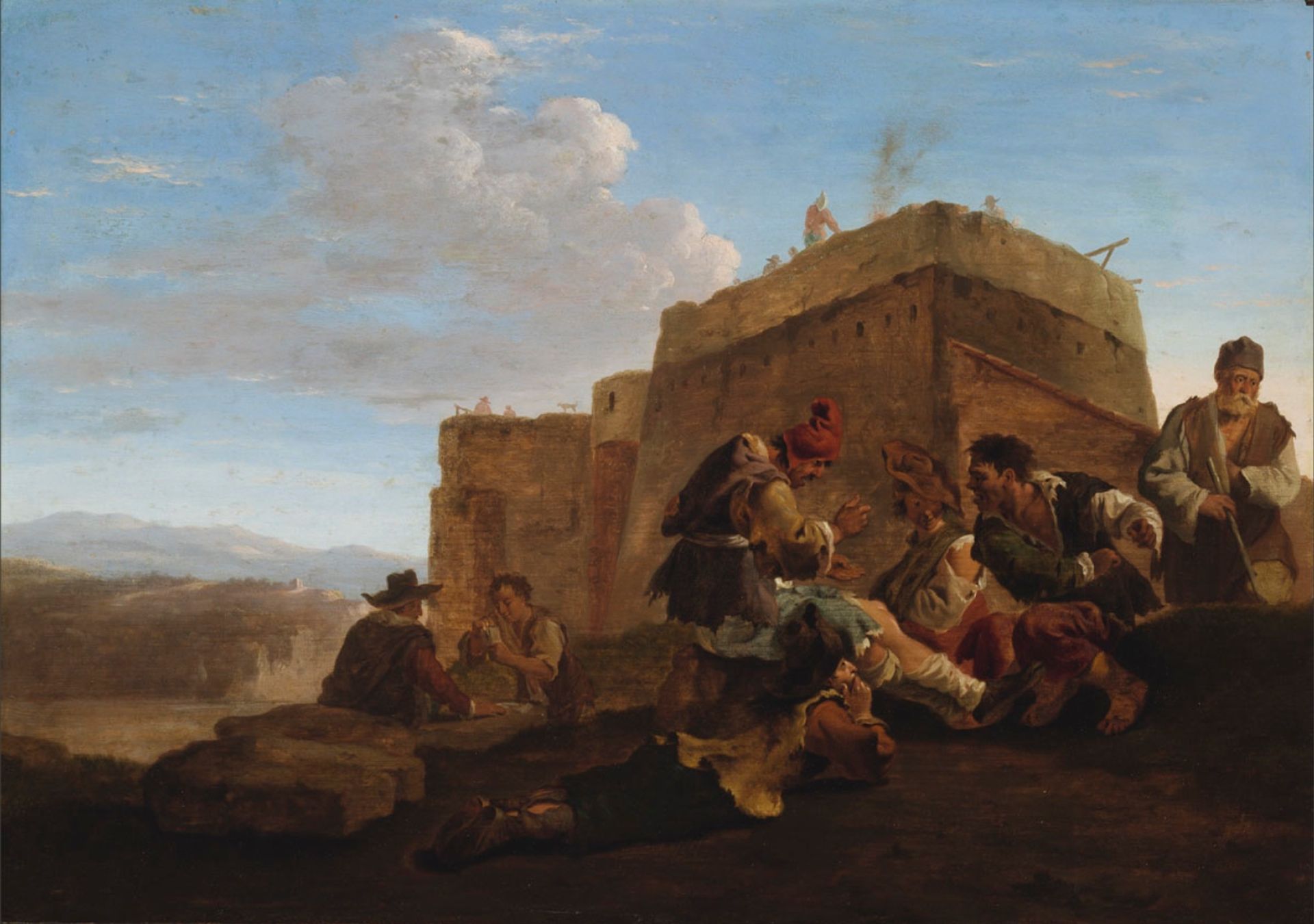 Landscape with Morra Players by Jan Dirksz Both