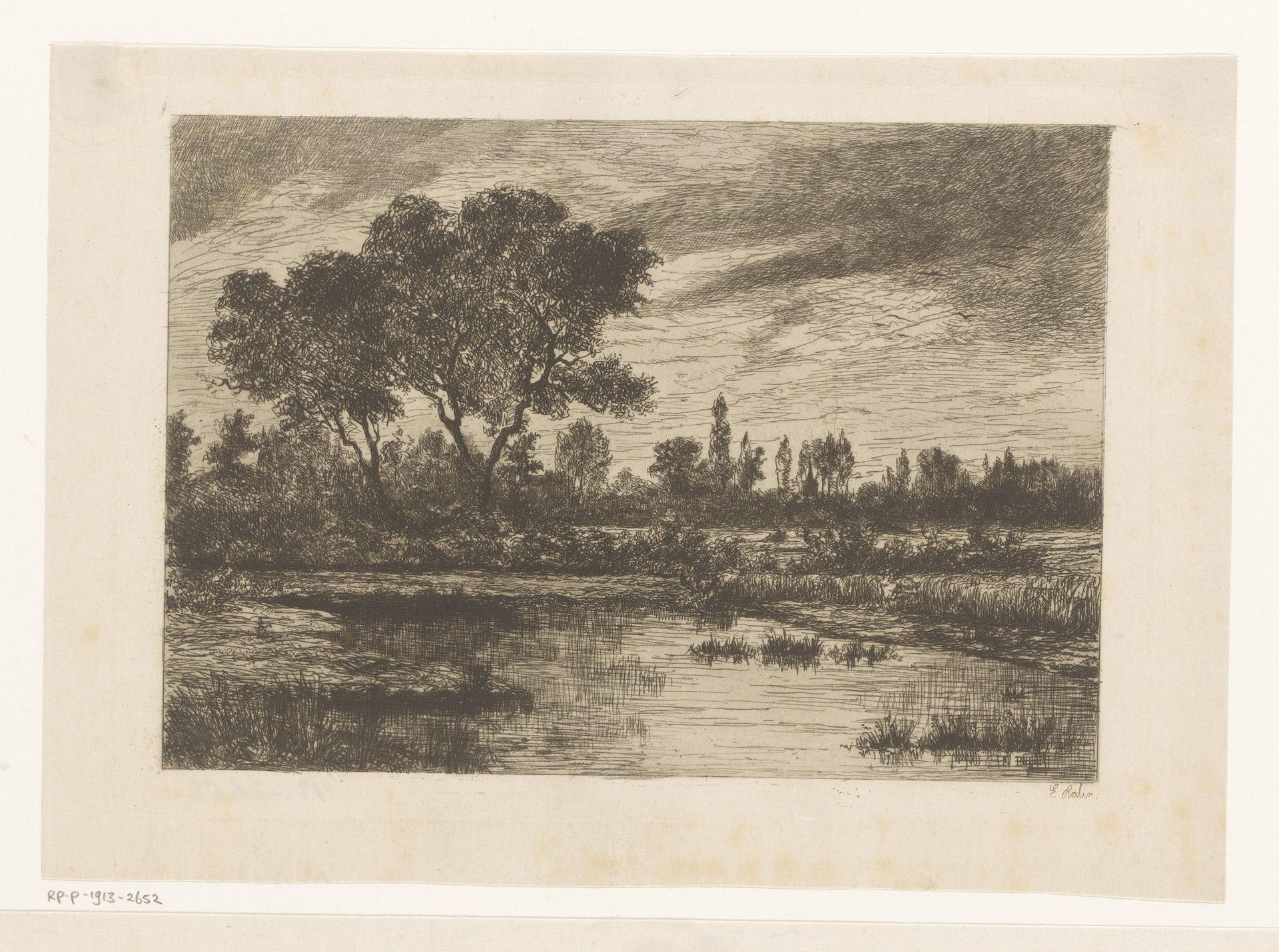 Veenlandschap bij Hoogstraten by Emilie Rolin-Jacquemijns