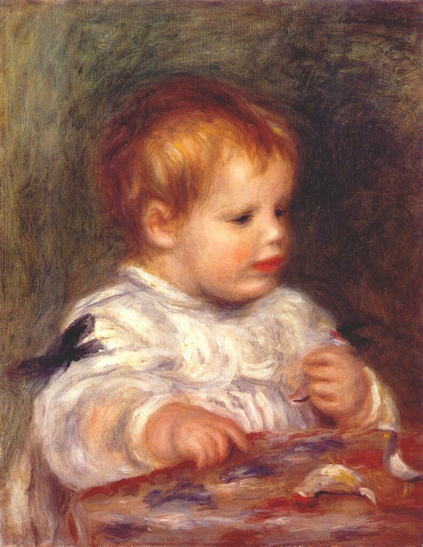 Jacques fray as a baby by Pierre-Auguste Renoir