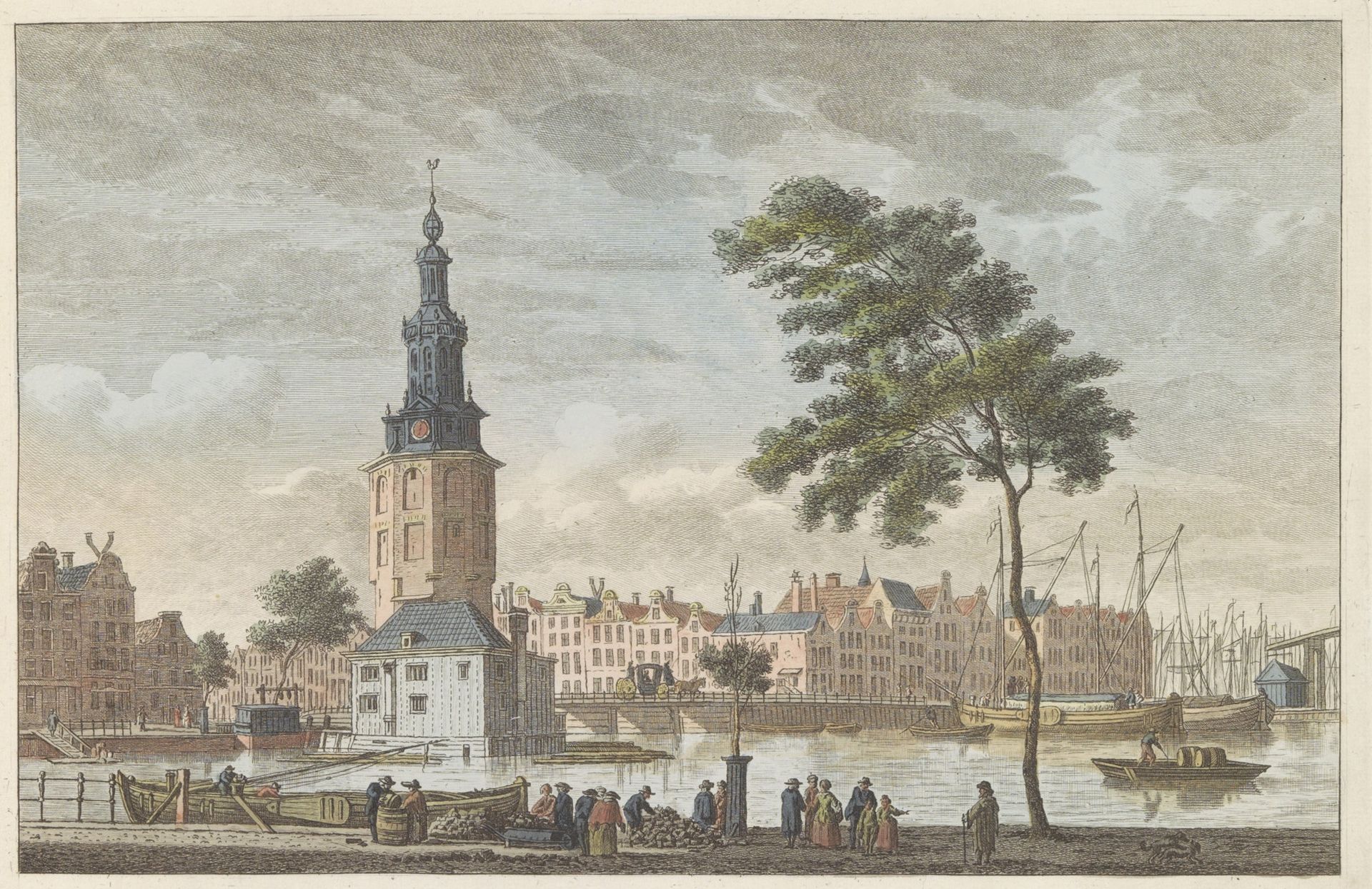 Montelbaanstoren te Amsterdam, ca. 1790 by Carel Frederik (I) Bendorp