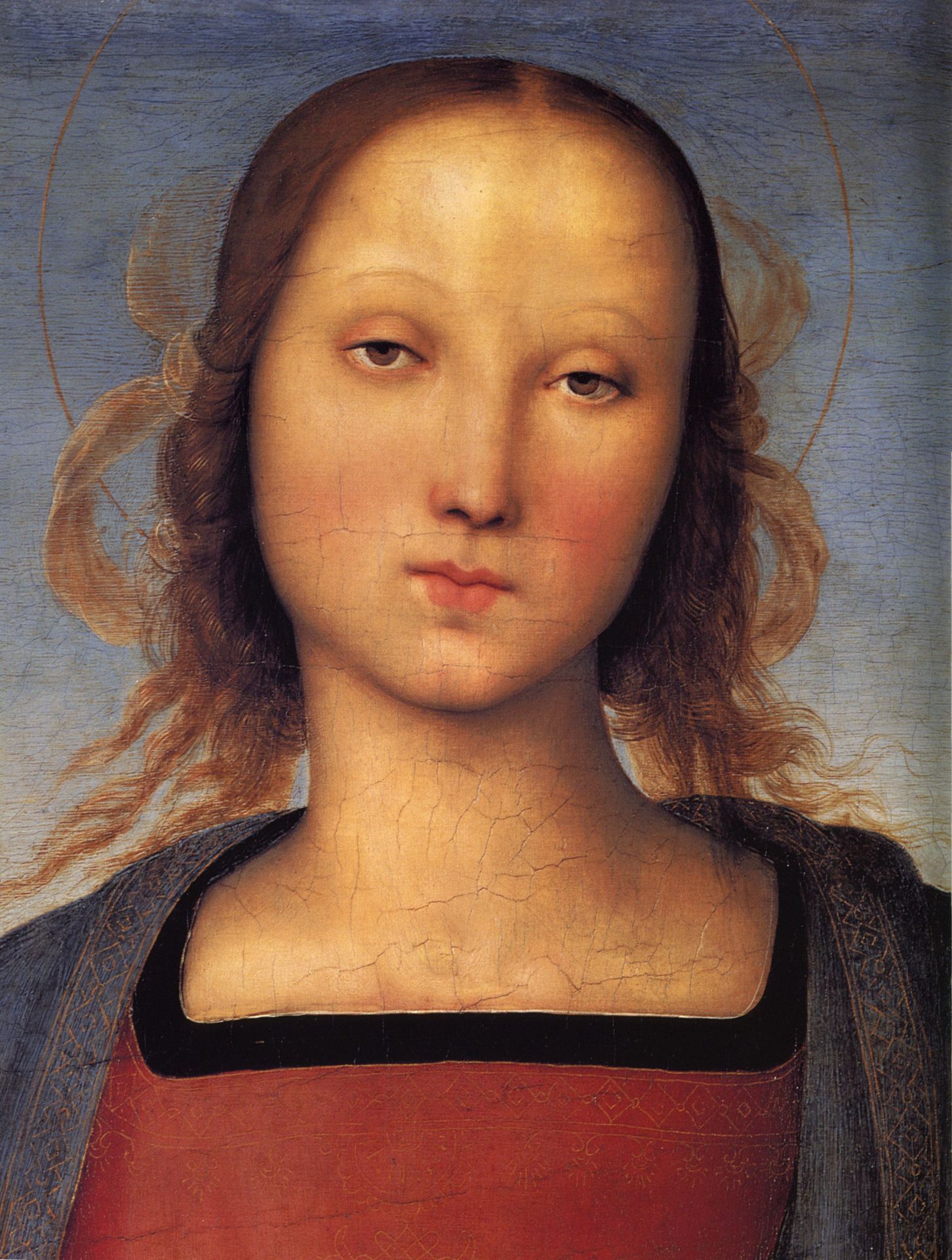 Madonna with Child (particular detail) by Pietro Perugino