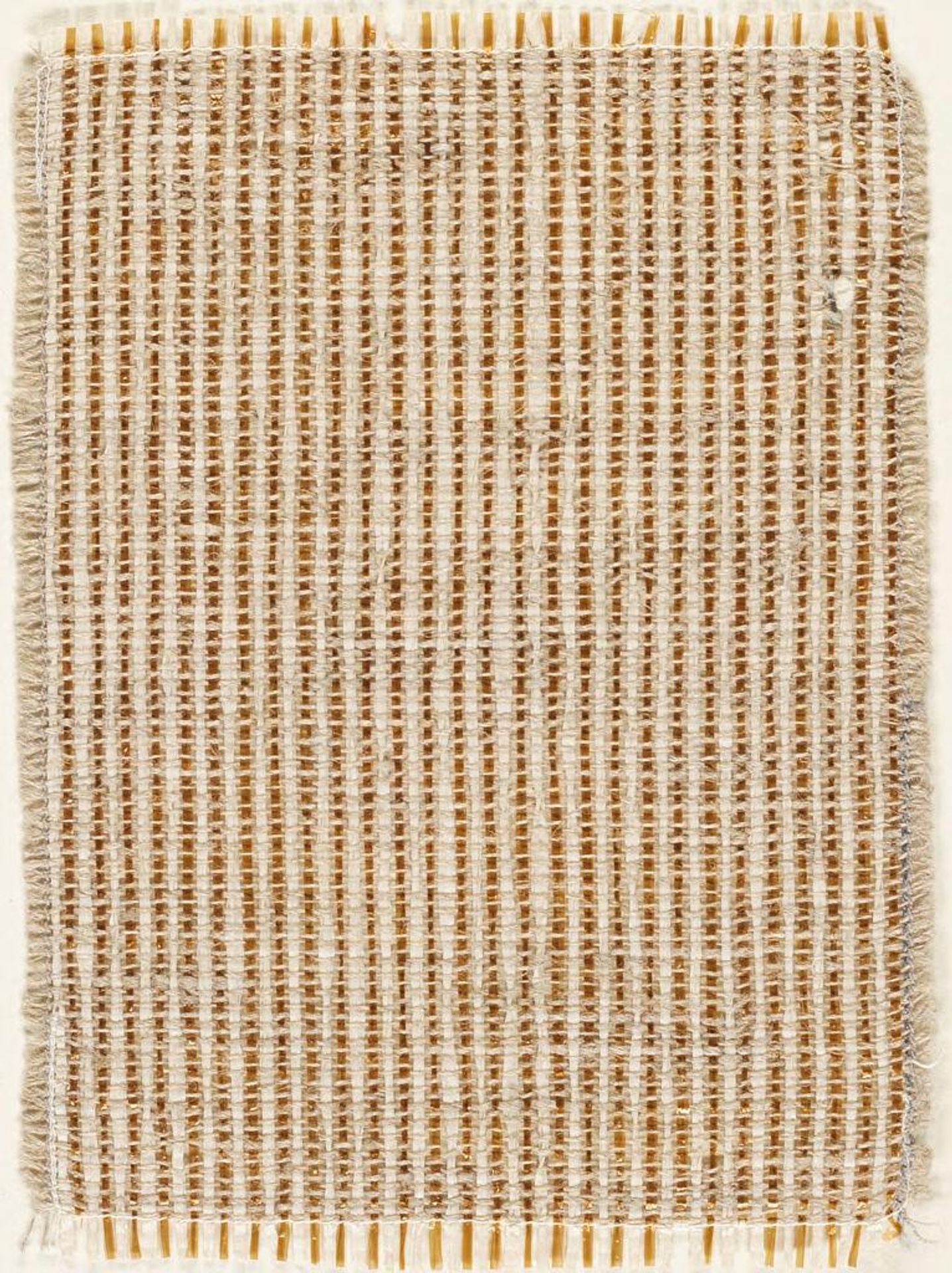 Sample of Bronze and White Wall Material by Anni Albers