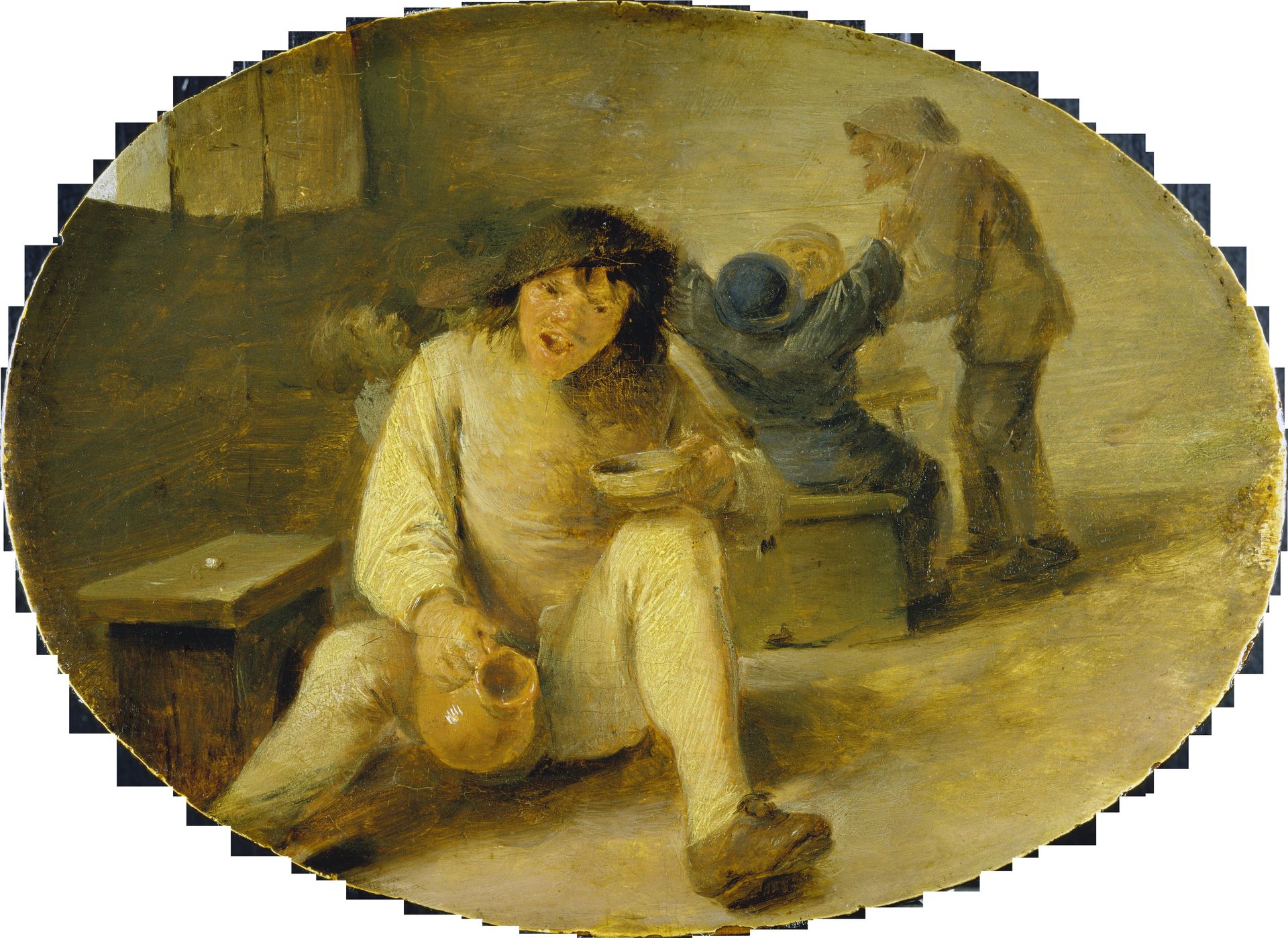 Drunken Peasant by Adriaen Brouwer