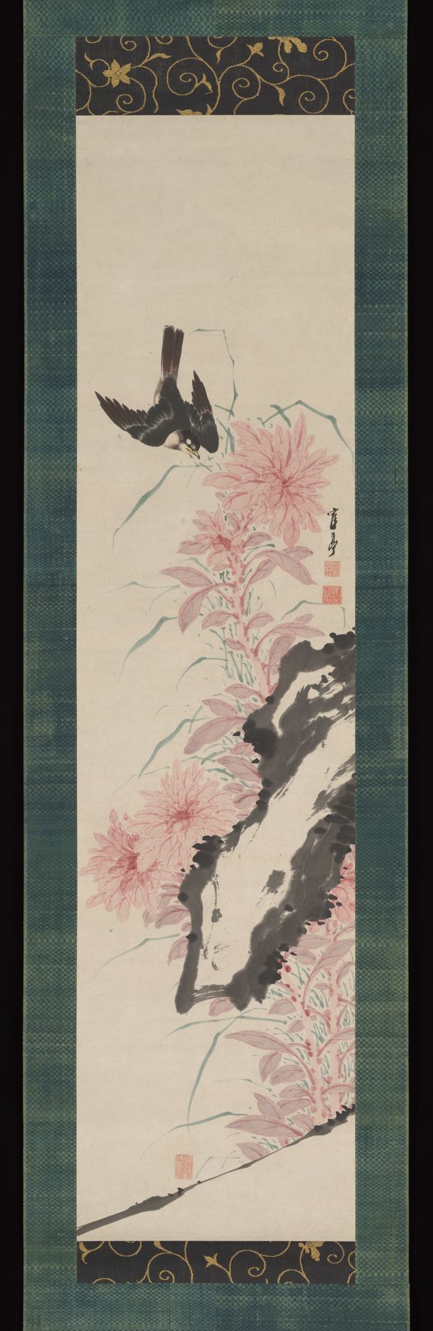 Amaranthus and Mynah Bird by Kakutei