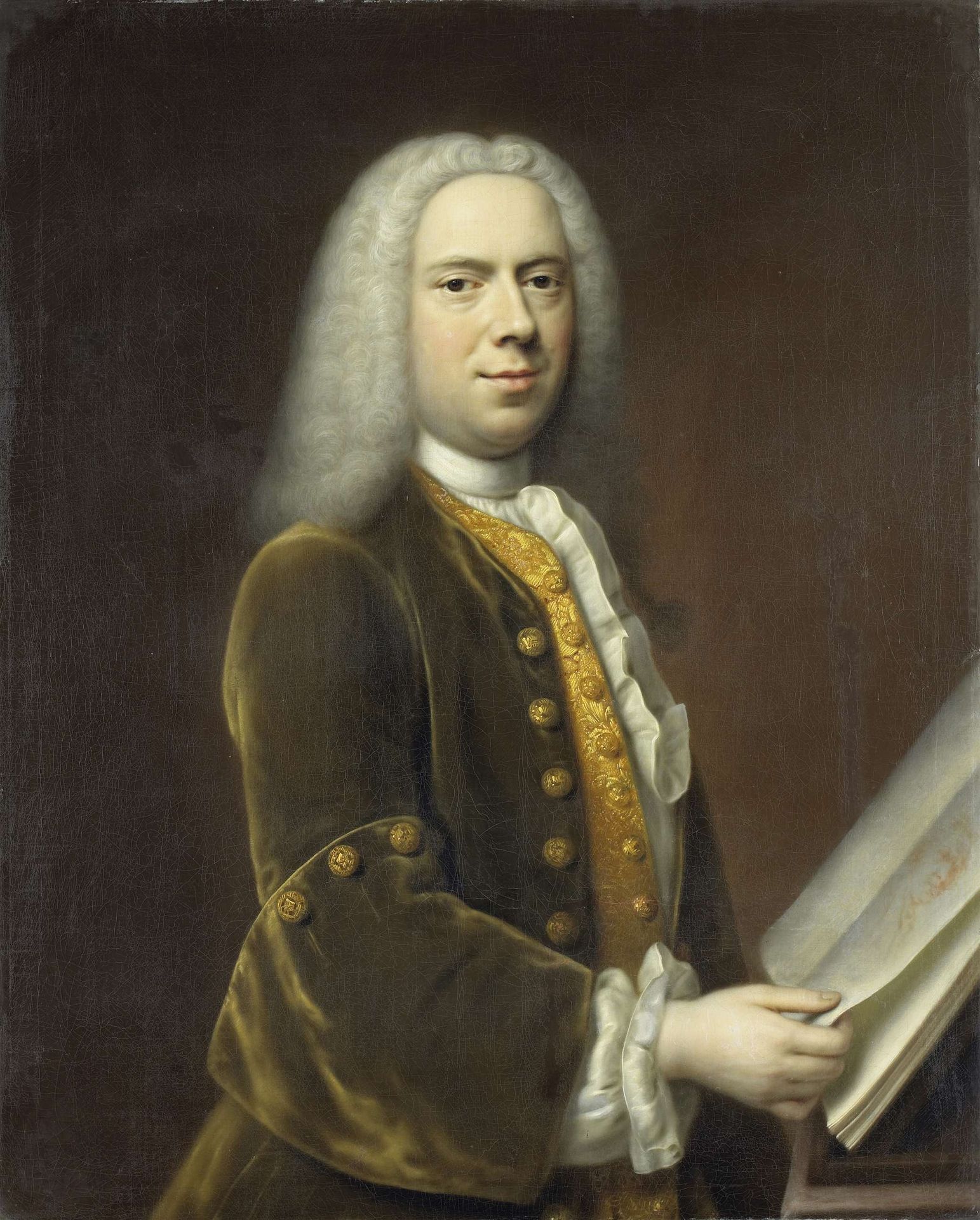 Portrait of a Man, probably Cornelis Troost (1696-1750) by Balthasar Denner