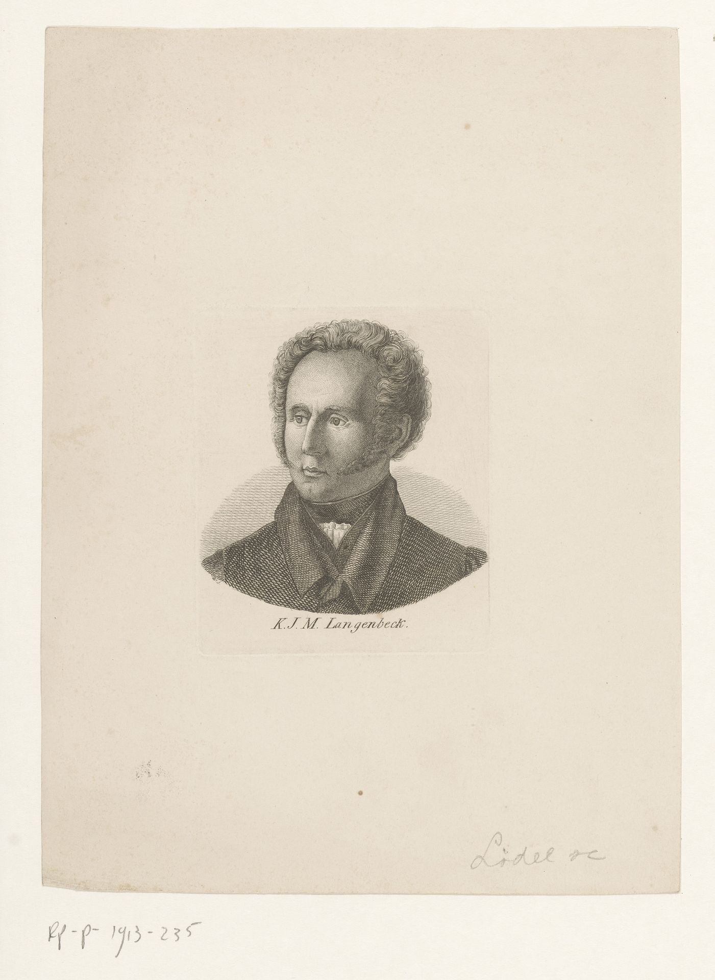 Portret van Konrad Johann Martin Langenbeck by Heinrich Lödel