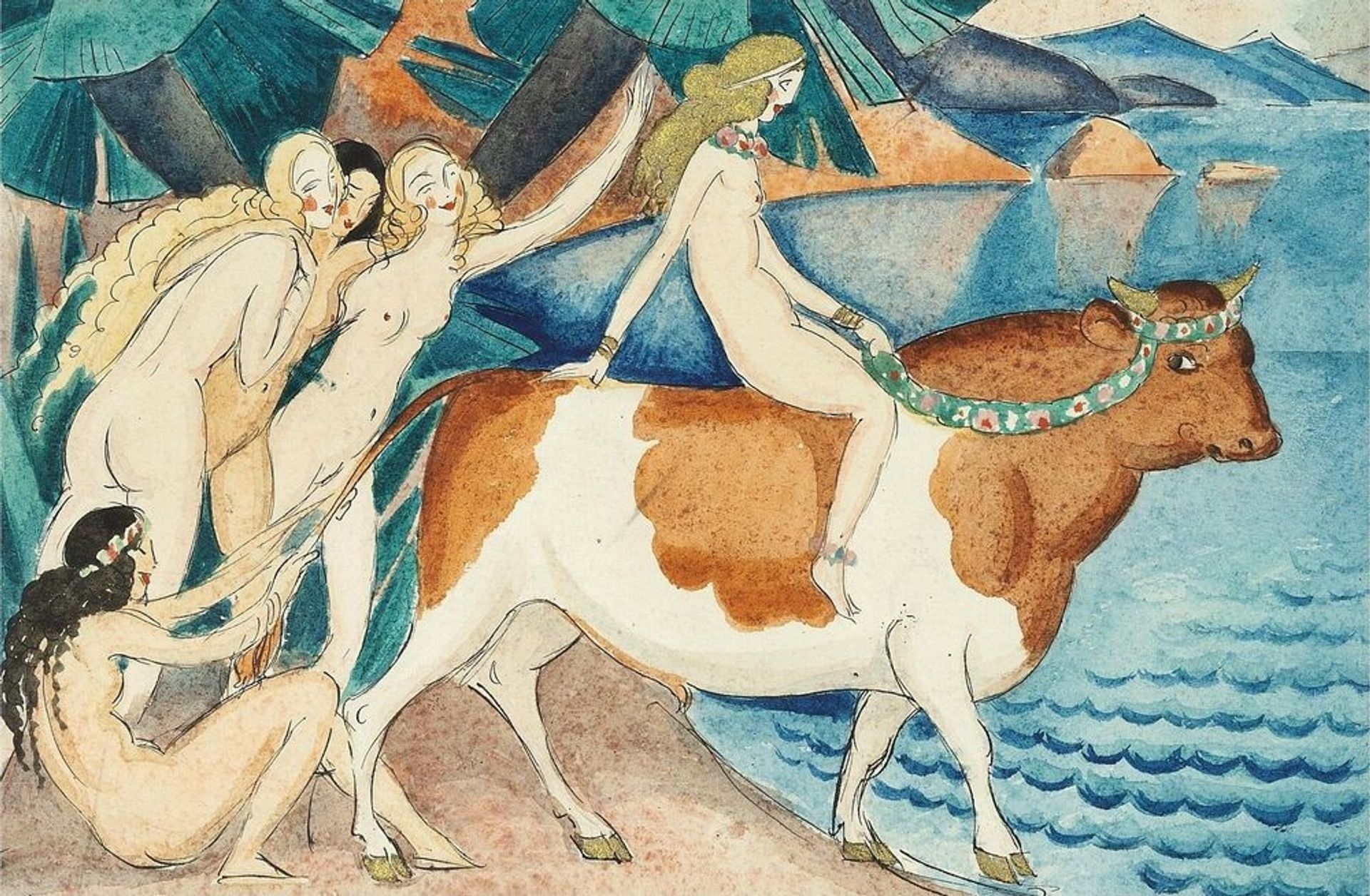 Europe on the Bull by Gerda Wegener