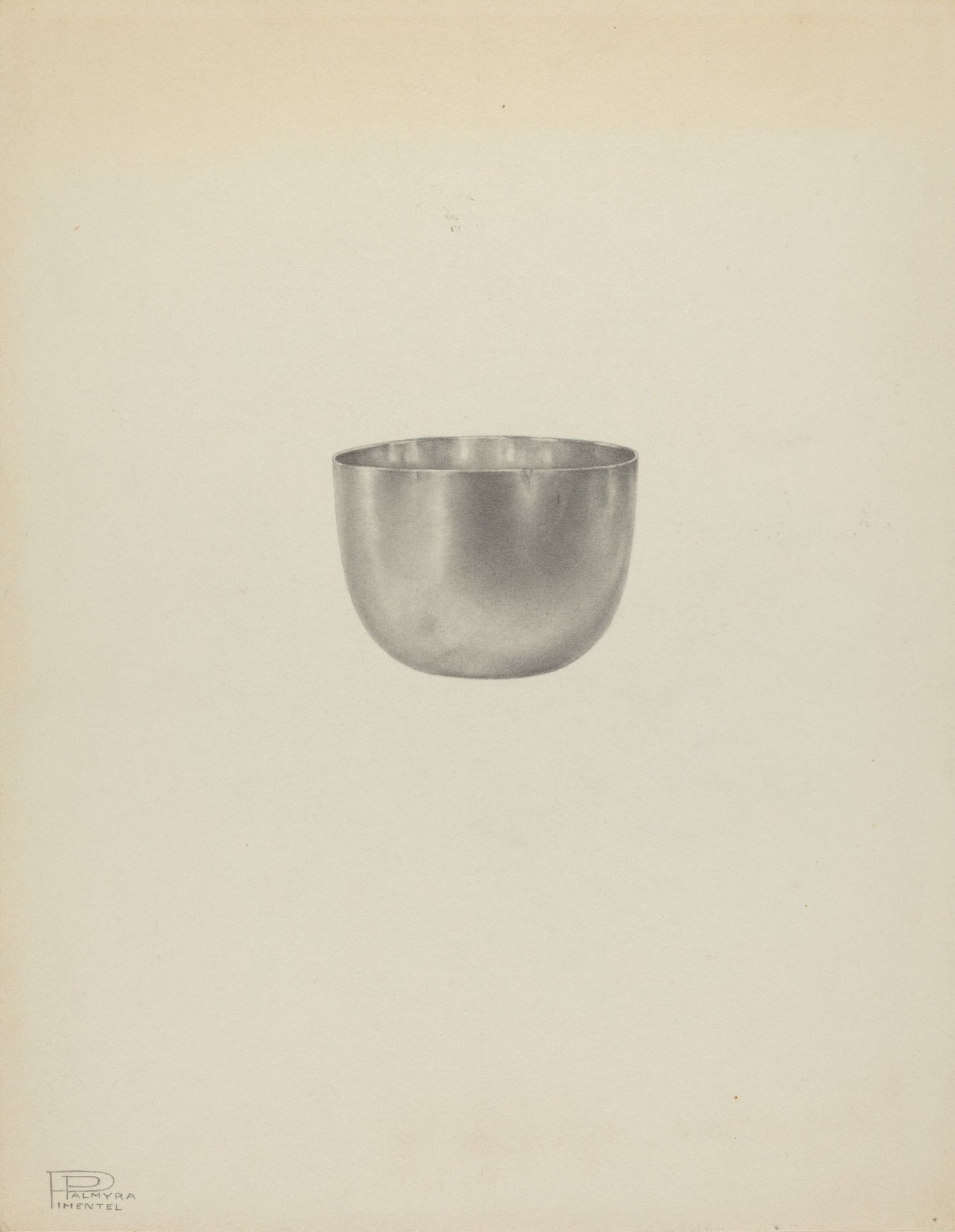 Silver Tumbler Cup by Palmyra Pimentel