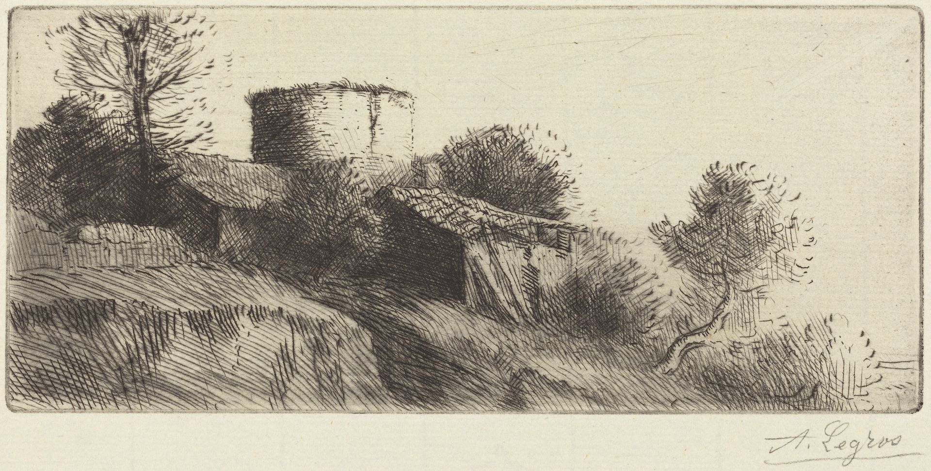 Pigeon Tower (La tour aux pigeons) by Alphonse Legros