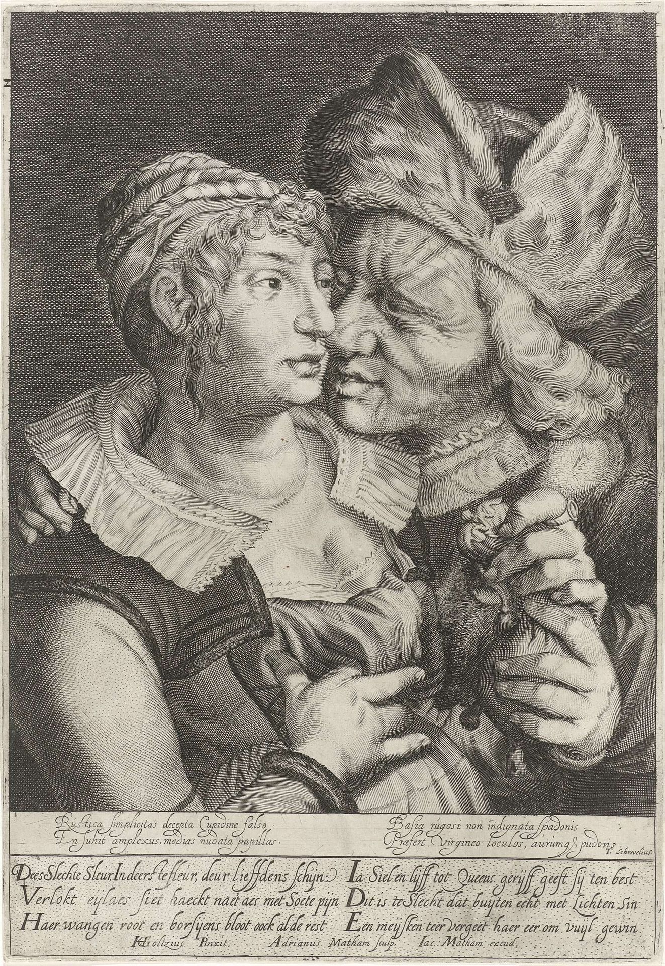 Ongelijke liefde by Adriaen Matham