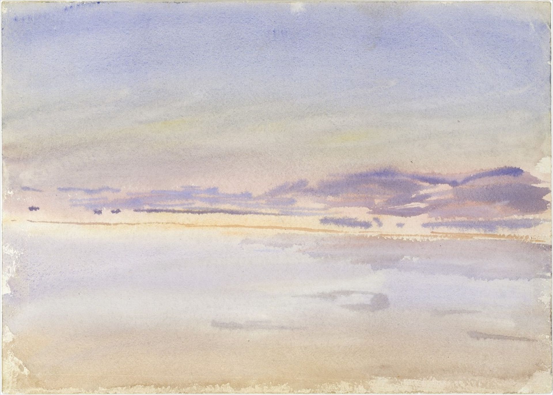 Sunset at Sea by John Singer Sargent