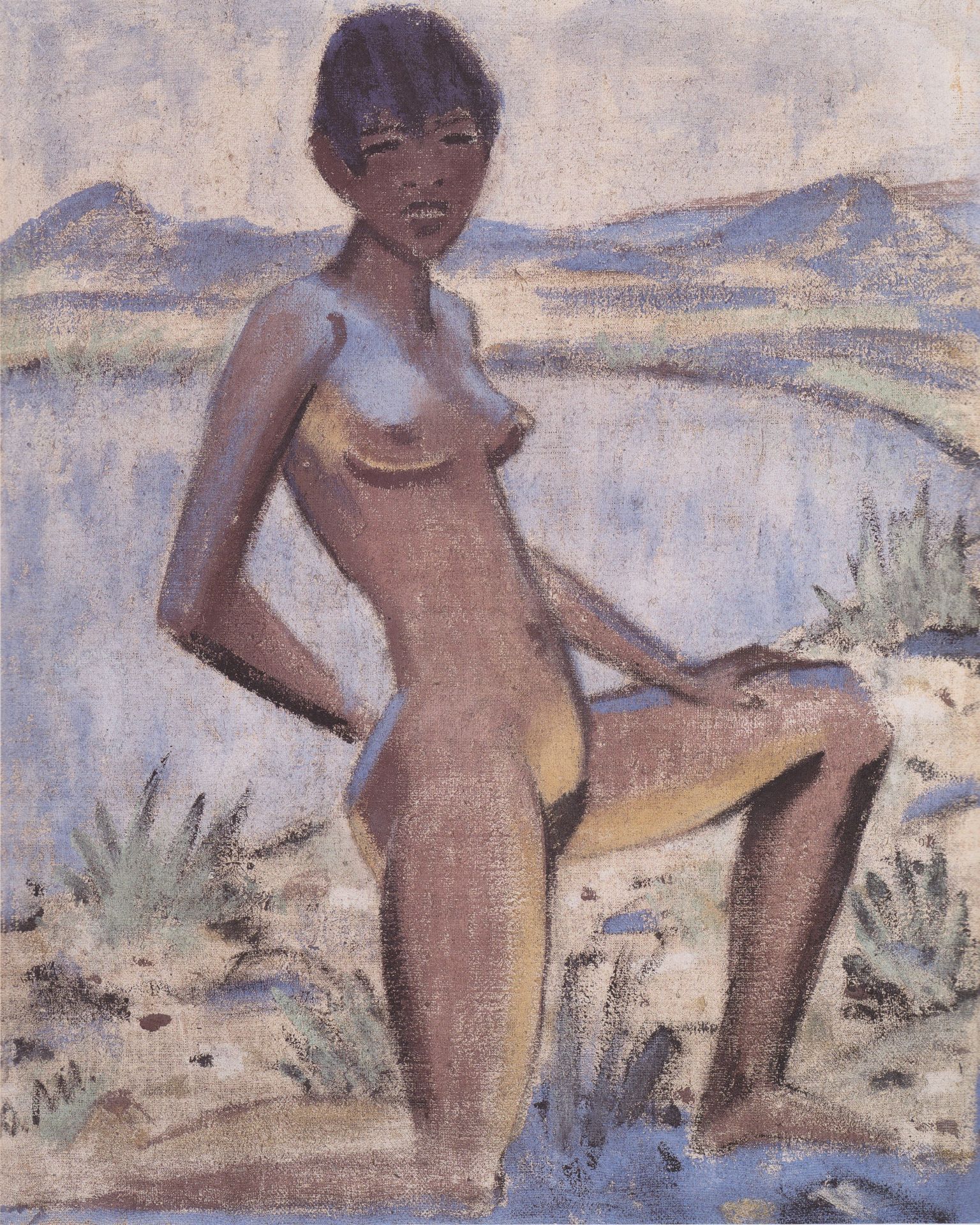 Große Kniende by Otto Mueller