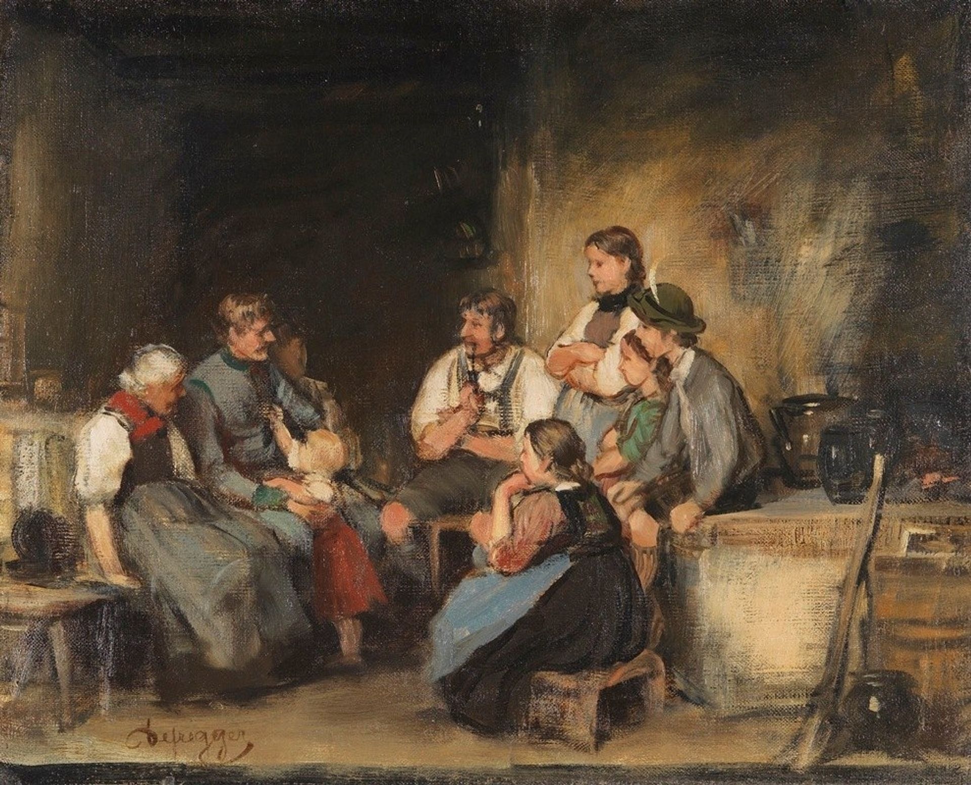 Der Urlauber by Franz von Defregger