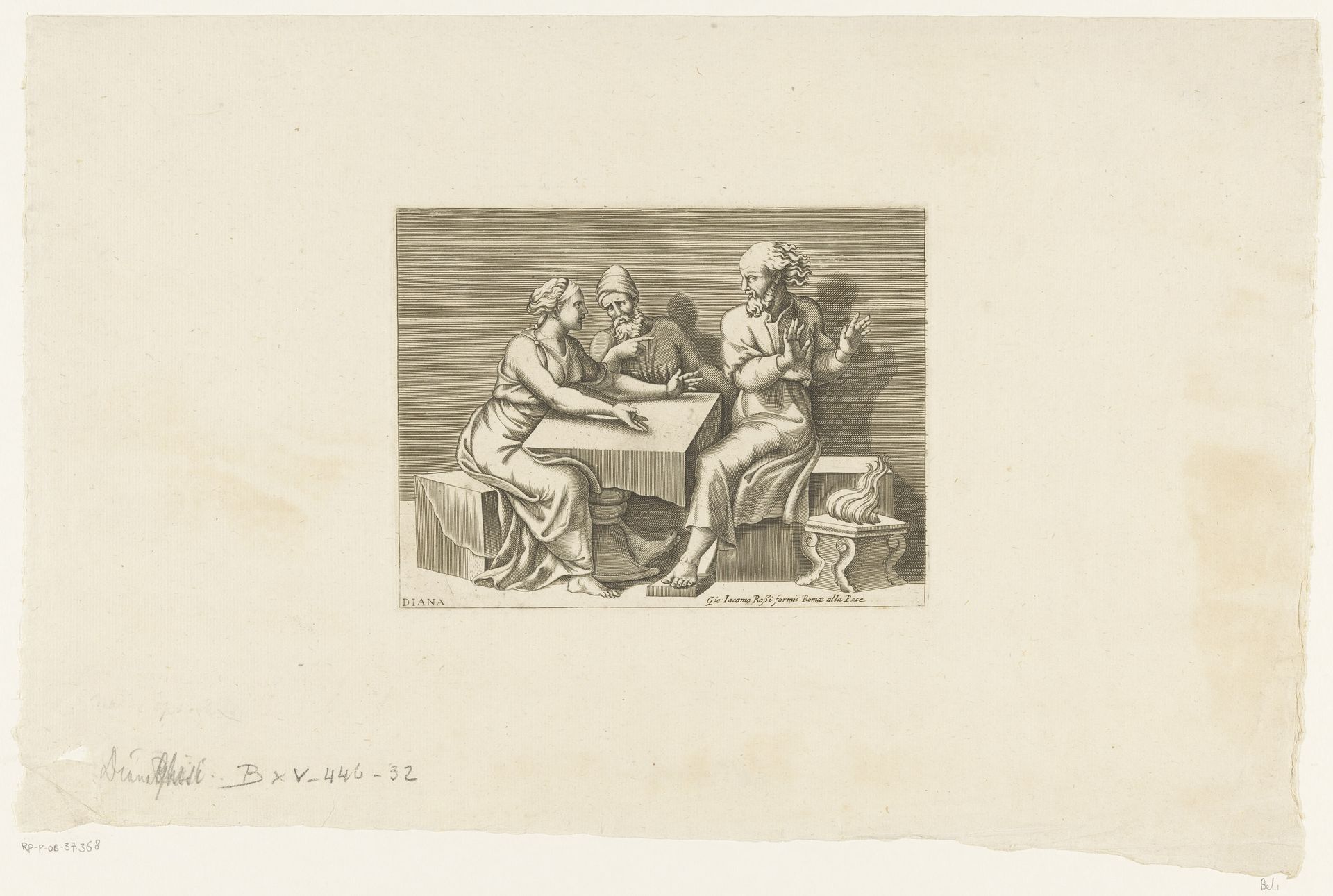 Ester met Ahasveros en Haman by Diana Mantuana
