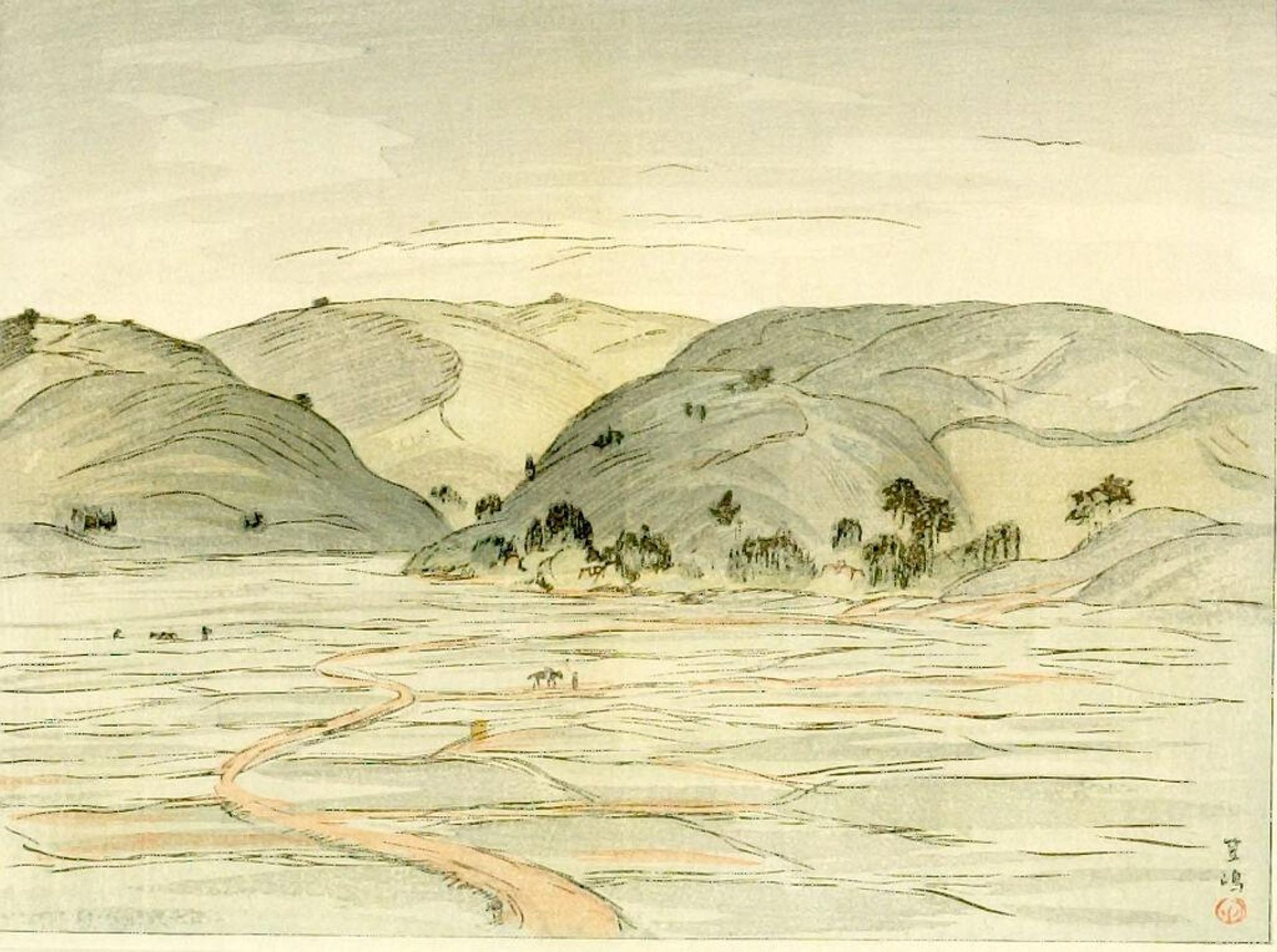 Kasajima by Hirafuku Hyakusui