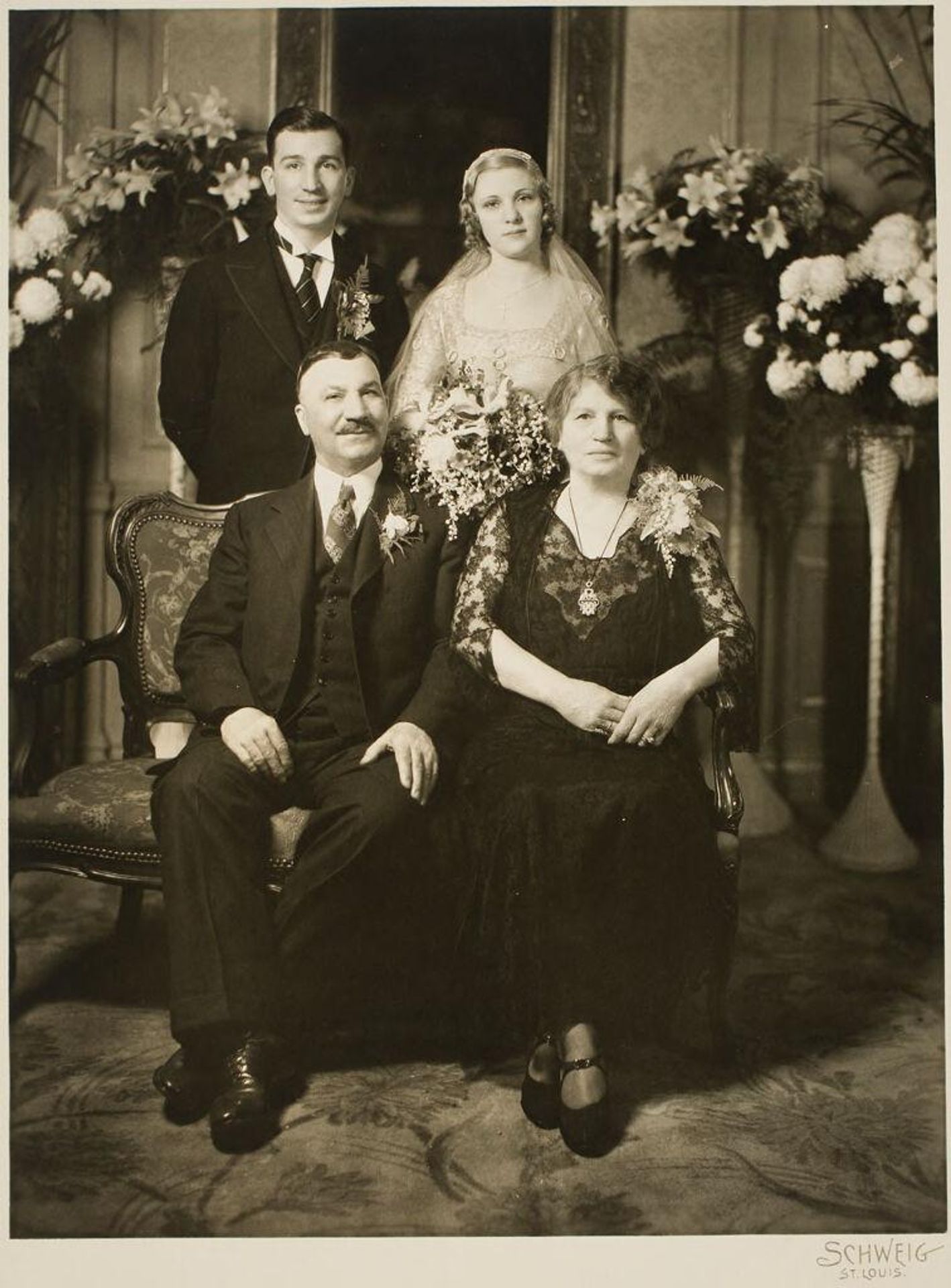 Untitled (wedding group portrait) by Martin Schweig