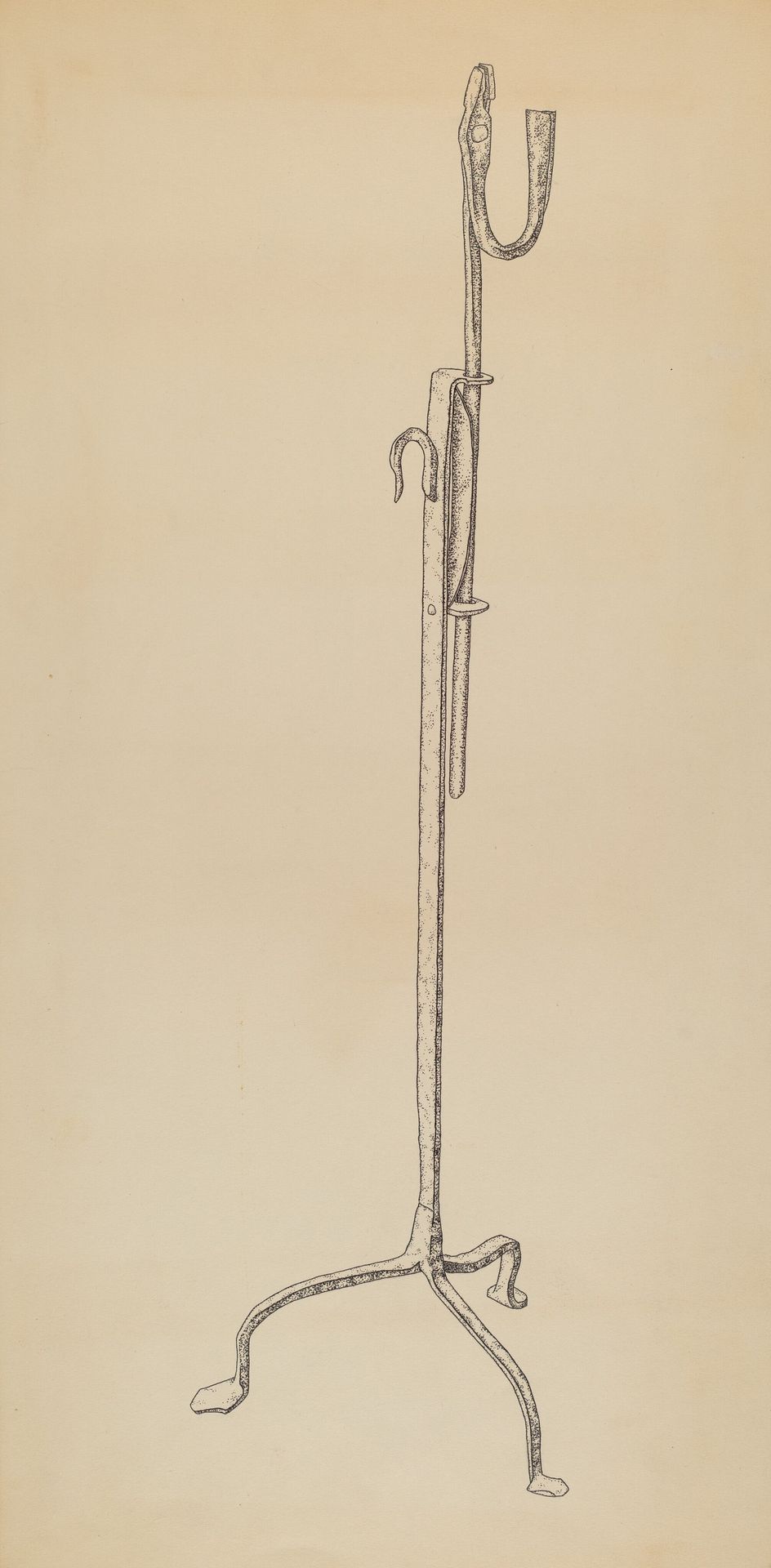Rush and Candle Stand by Irene Lawson