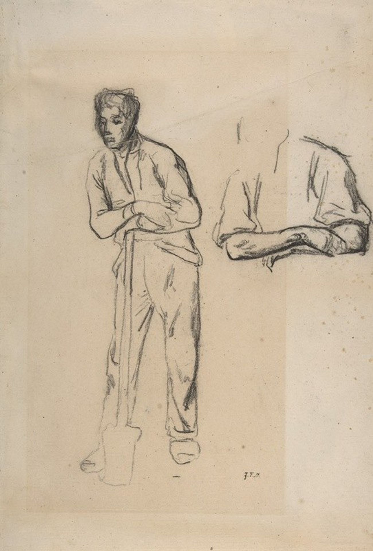 Man with a Spade by Jean-François Millet