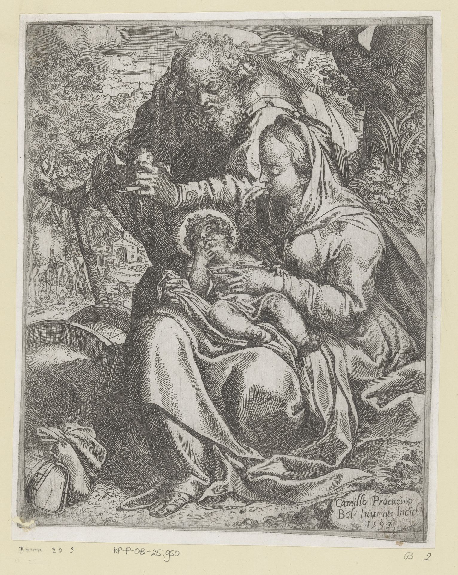 Rest on the Flight into Egypt by Camillo Procaccini