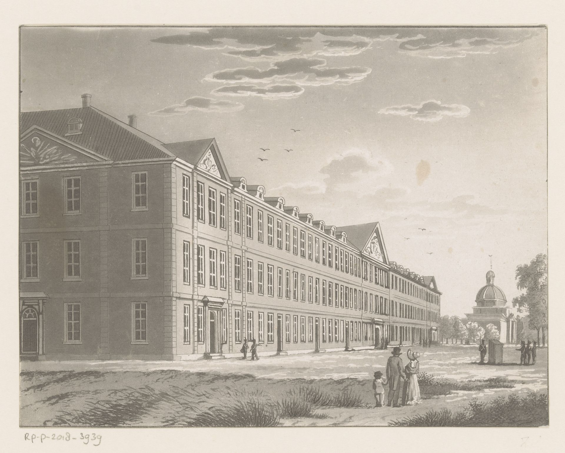 Gezicht op de Oranje-Nassau Kazerne te Amsterdam by Cornelis de Kruyff