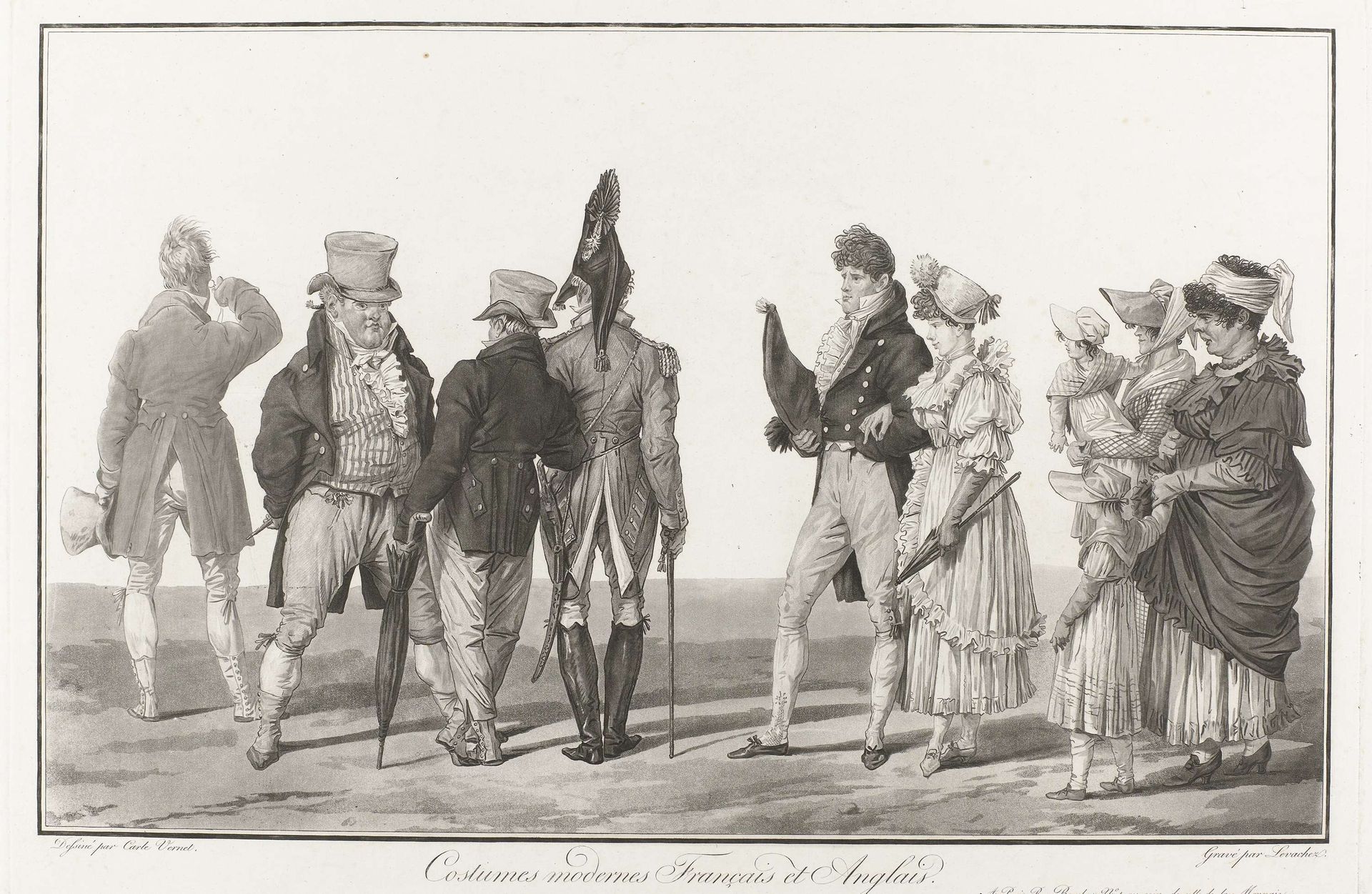 Franse en Engelse figuren by Charles Francois Gabriel Levachez