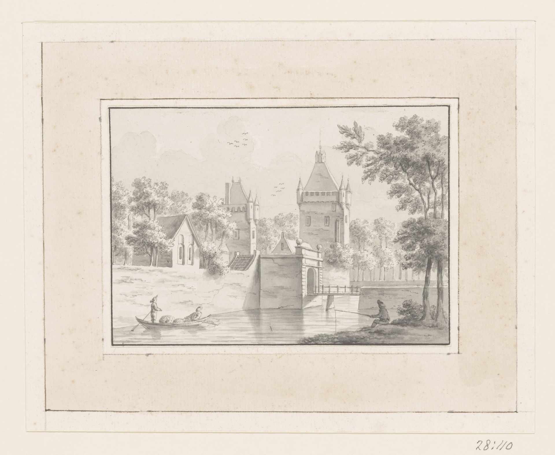 Kasteel De Pol te Vianen by Johann Heinrich Müntz