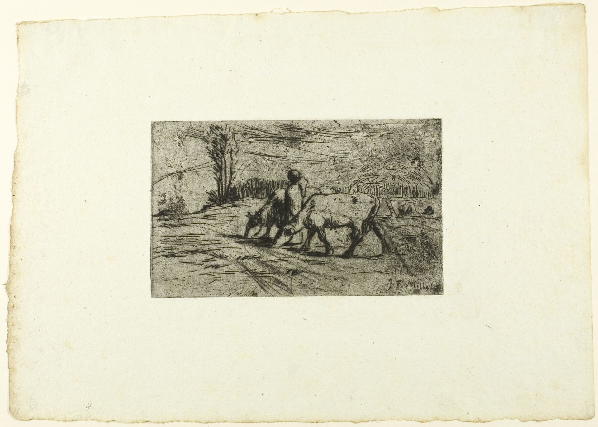 The Two Cows by Jean-François Millet